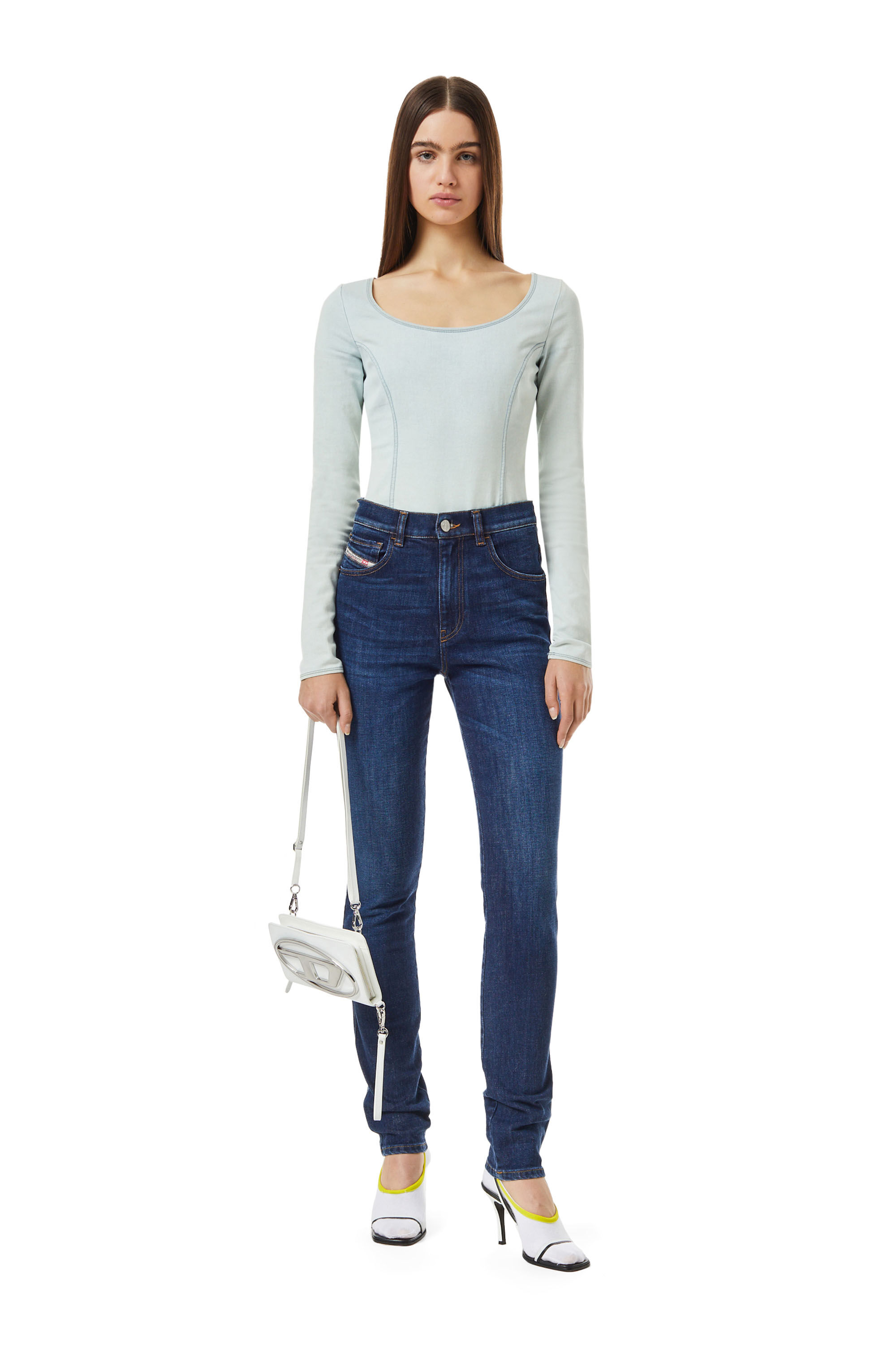 Diesel - Straight Jeans 1994 09B90, Woman's Straight Jeans - 1994 in Dark Blue - 5