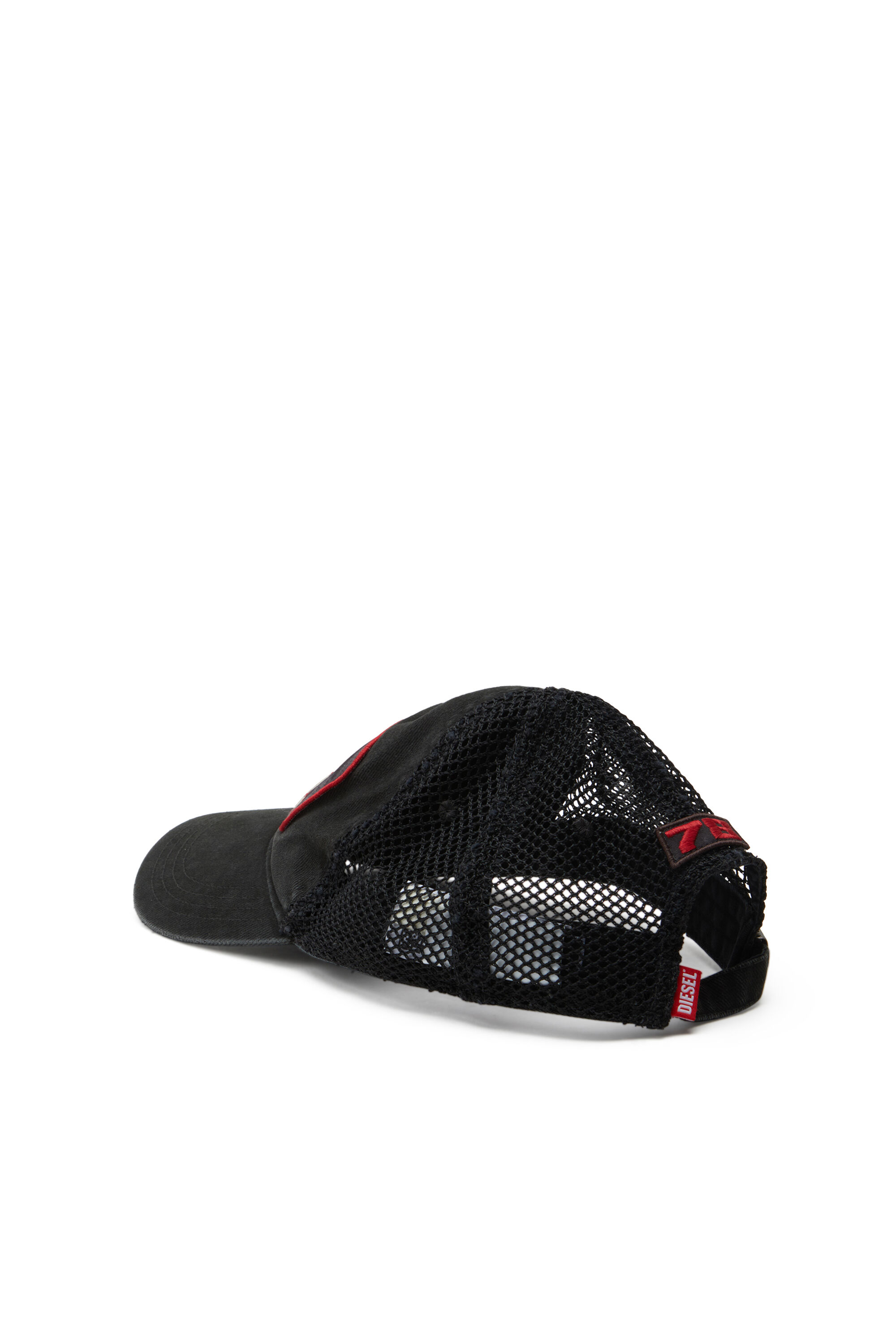 Diesel - C-MESHY, Man's Baseball cap with fishnet mesh in Black - 2