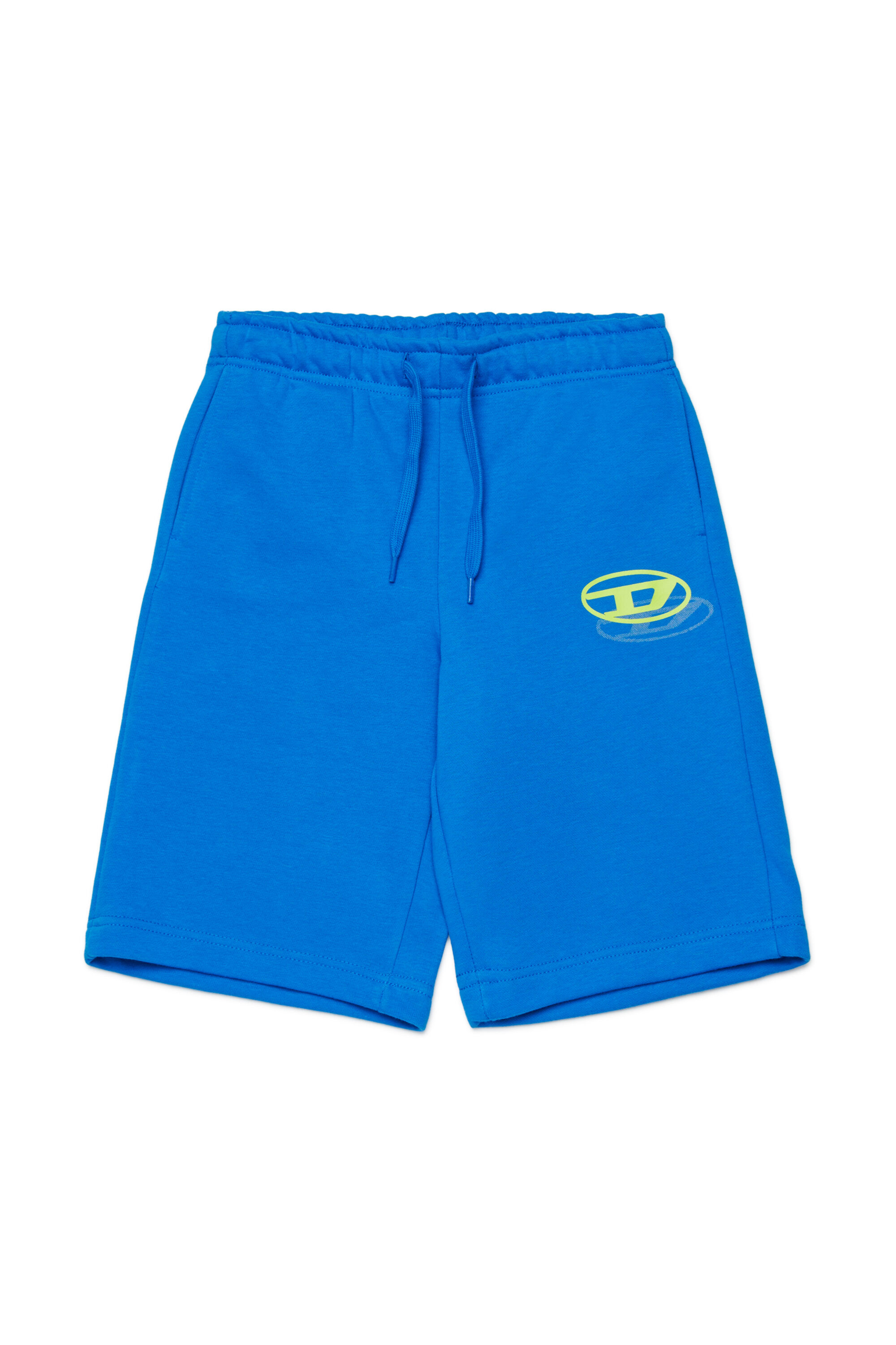 Diesel - PSVALE SHORT, Man's Cotton shorts with shadow logo in Blue - 1