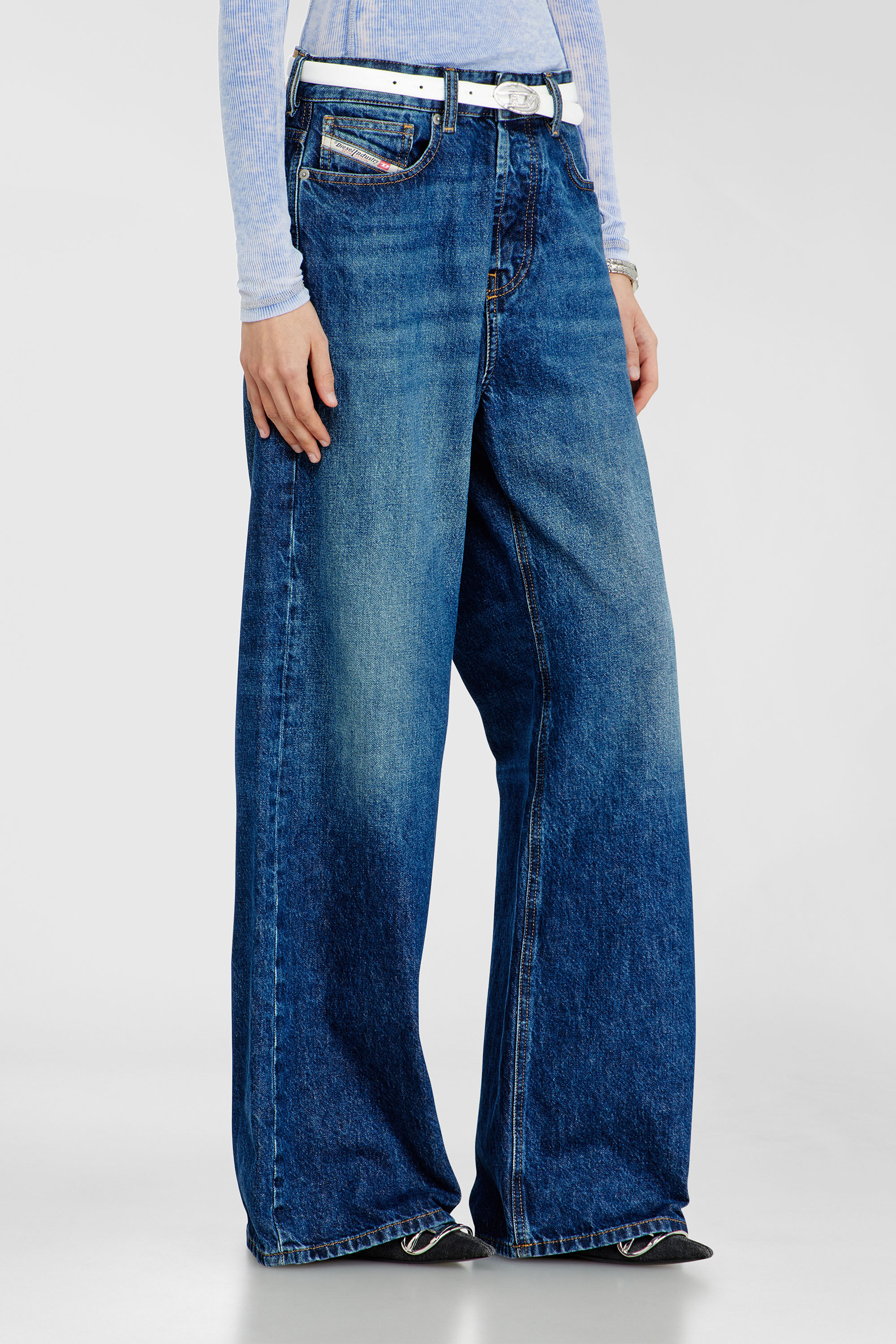 Diesel - Unisex's Relaxed Jeans 1996 D-Sire 09I27, Dark Blue - 9