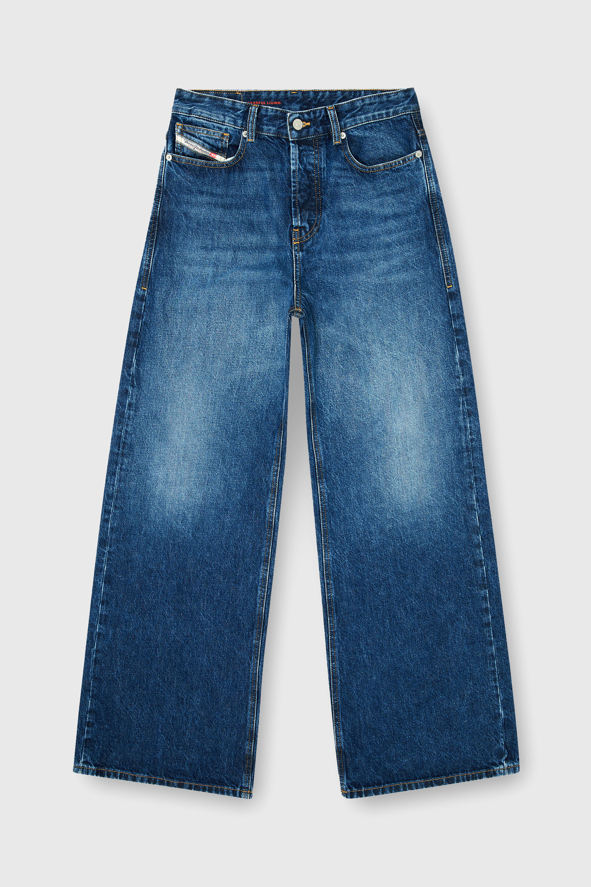 Diesel - Unisex's Relaxed Jeans 1996 D-Sire 09I27, Dark Blue - 8