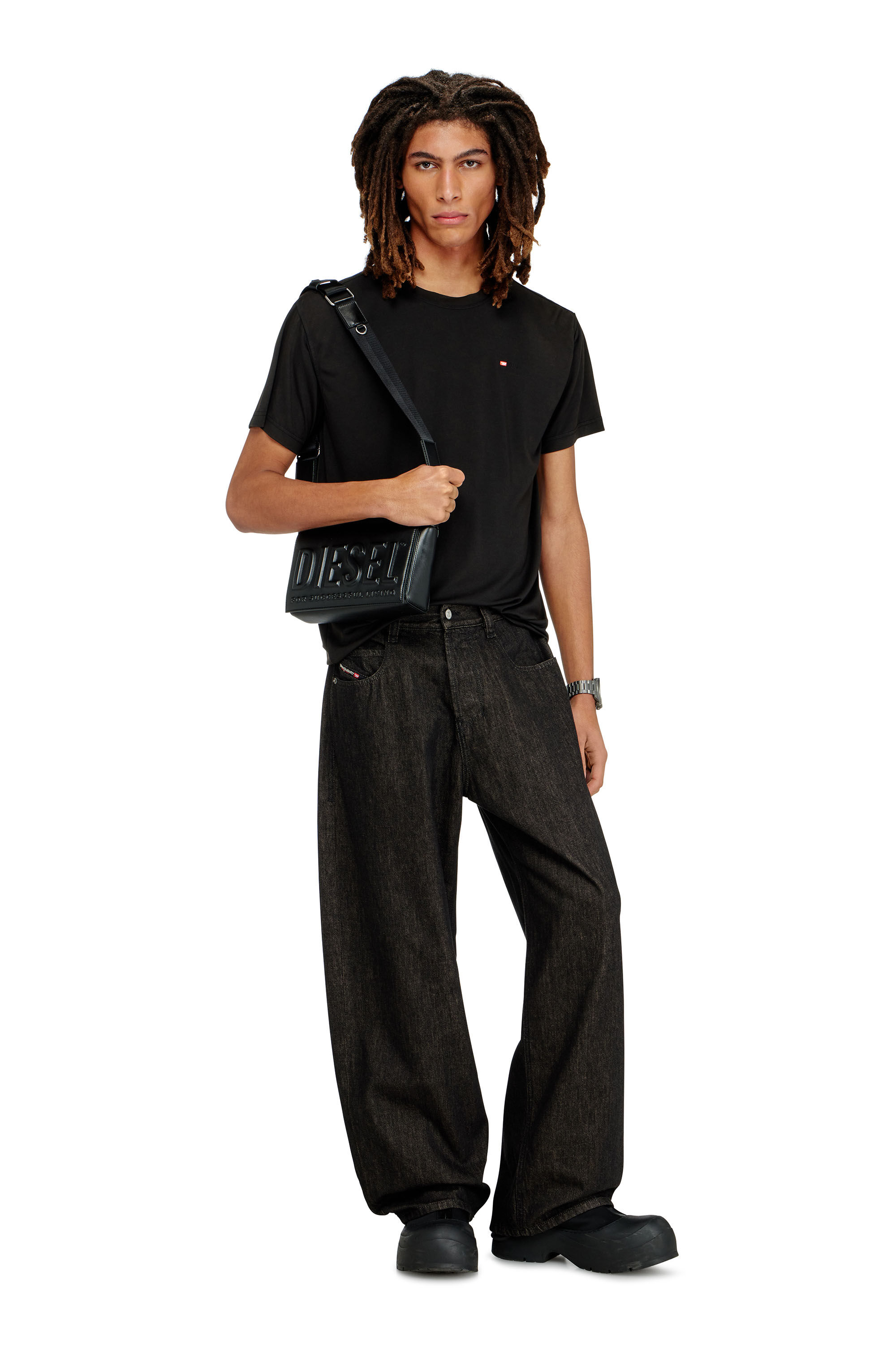 Diesel - DSL 3D CAMERA BAG X, Unisex's Dsl 3D - PU bag with embossed logo in Black - 1