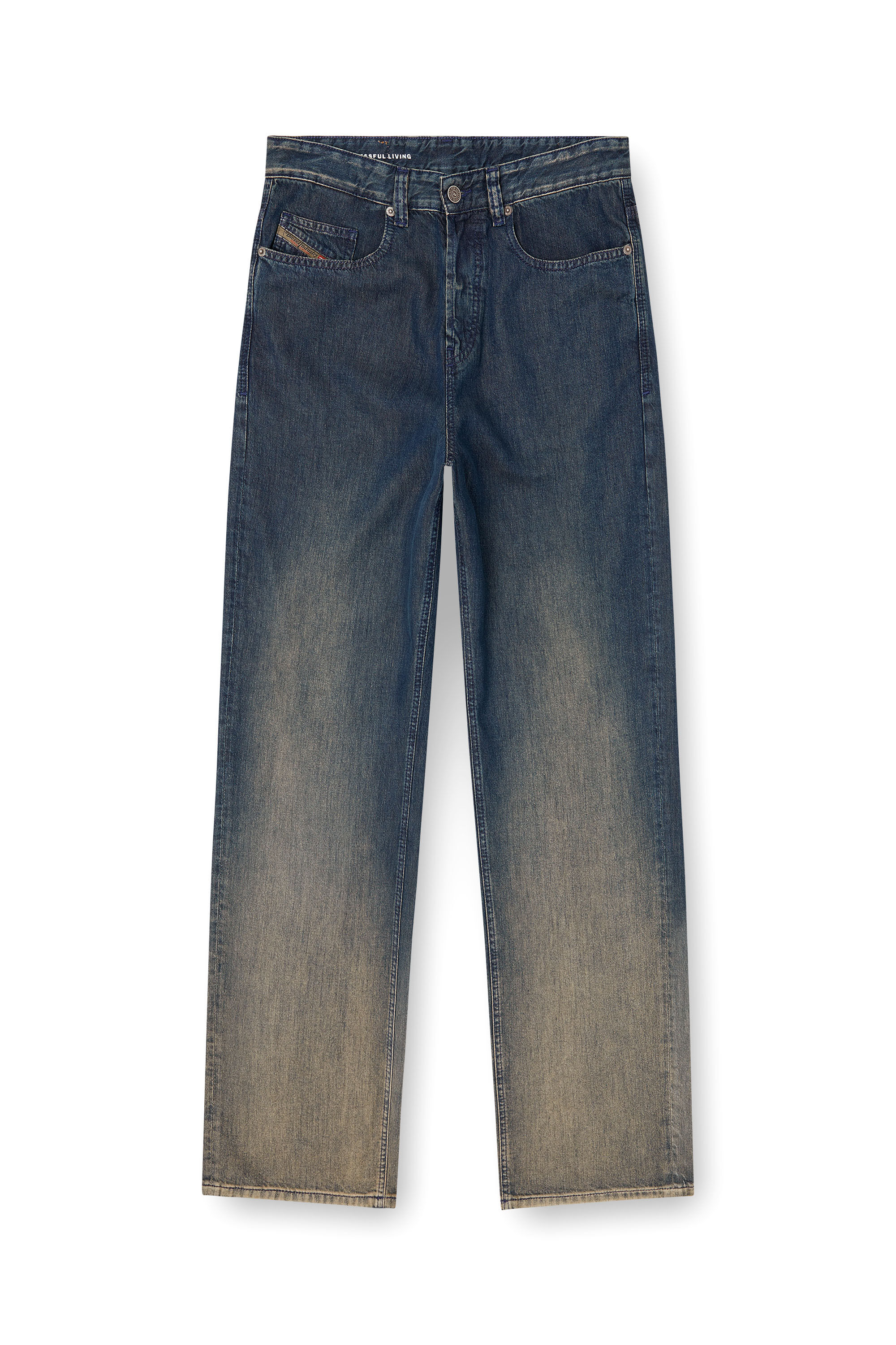 Diesel - Man's Relaxed Jeans 2001 D-Macro 068TD, Dark Blue - 2