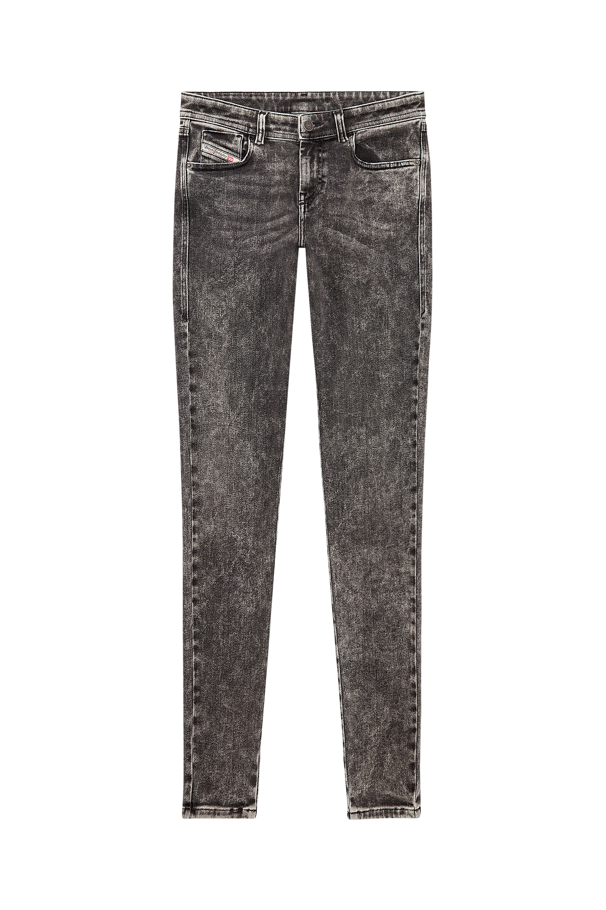 Diesel - Super skinny Jeans 2017 Slandy 09F80, Black/Dark grey - Image 2