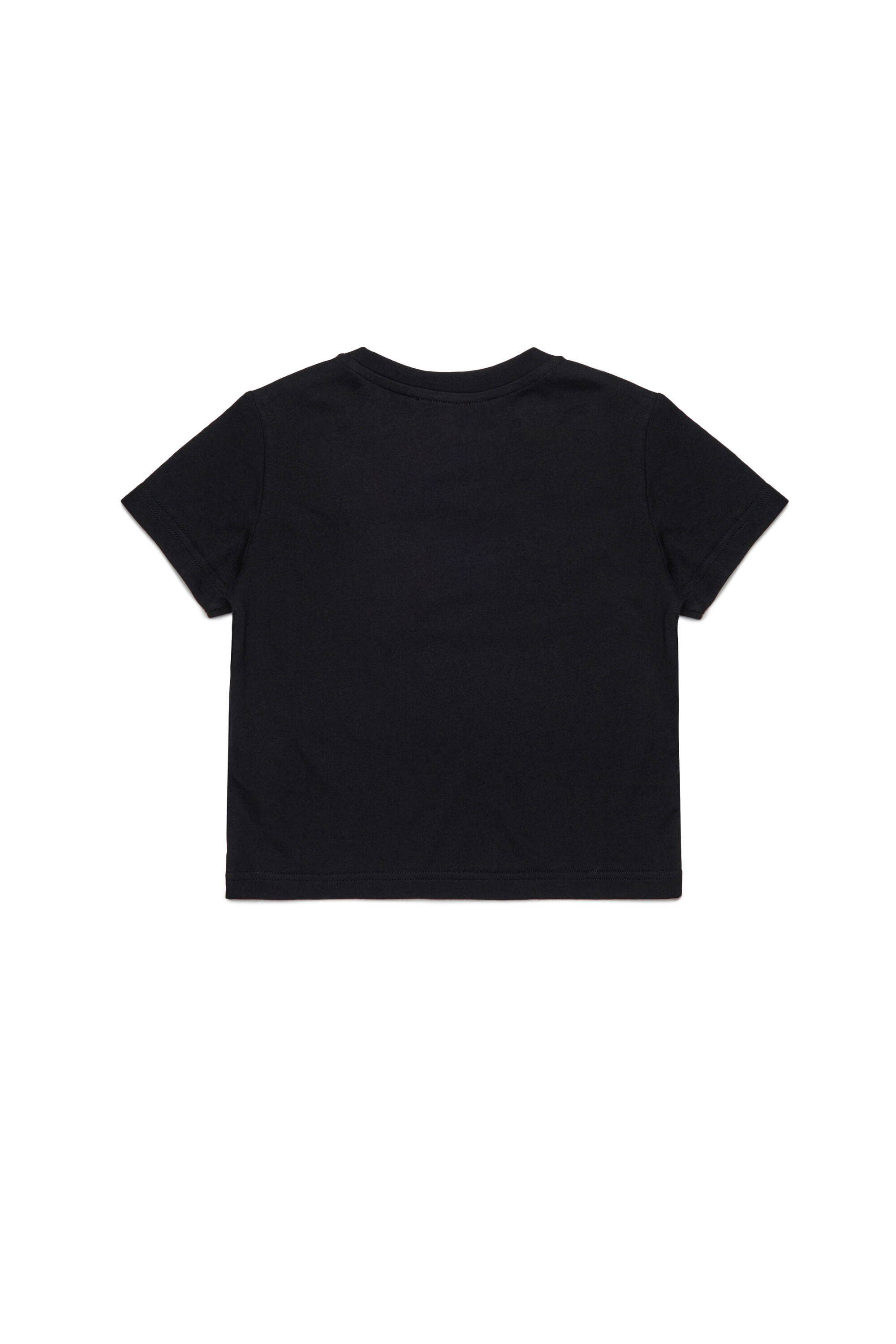Diesel - TSEQUINSG, Woman's Cotton T-shirt with sequin logo in Black - 2