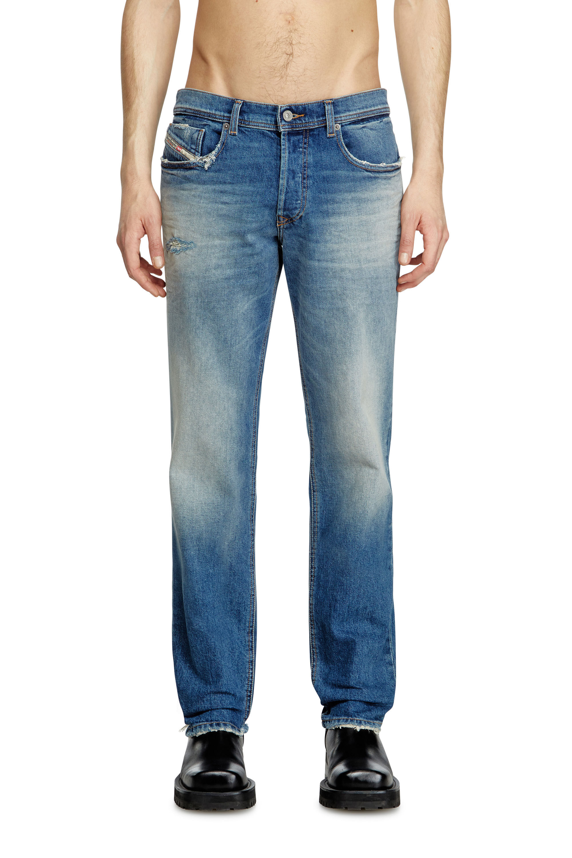 Diesel - Man's Regular Jeans 2023 D-Finitive 0BMBY, Medium blue - 3