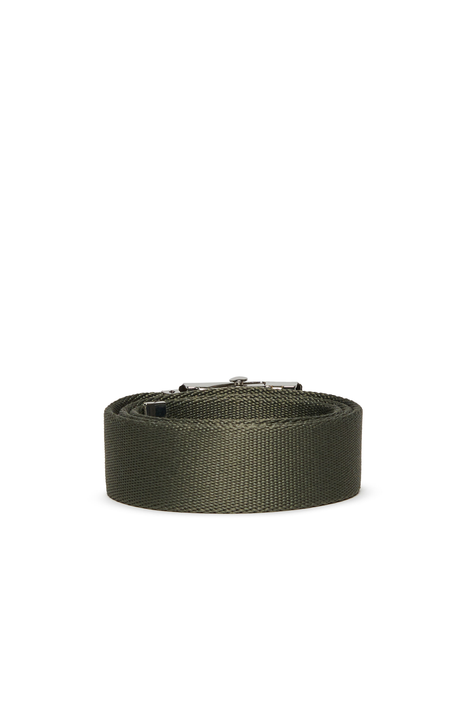Diesel - BALTY, Man's 3 cm belt with Oval D buckle in Green - 2