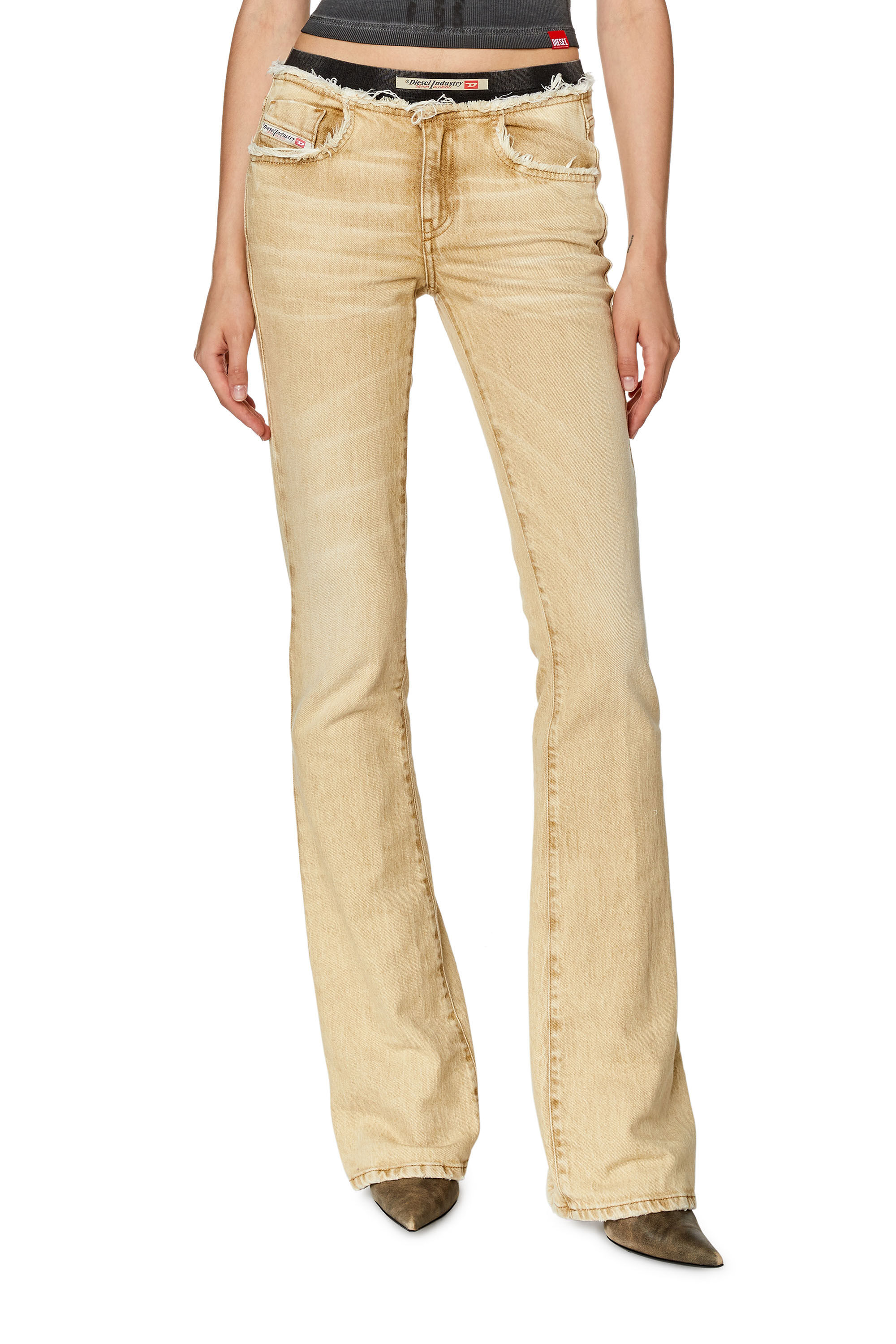 Diesel - Bootcut and Flare Jeans 1969 D-Ebbey 09G94, Light Brown - Image 3