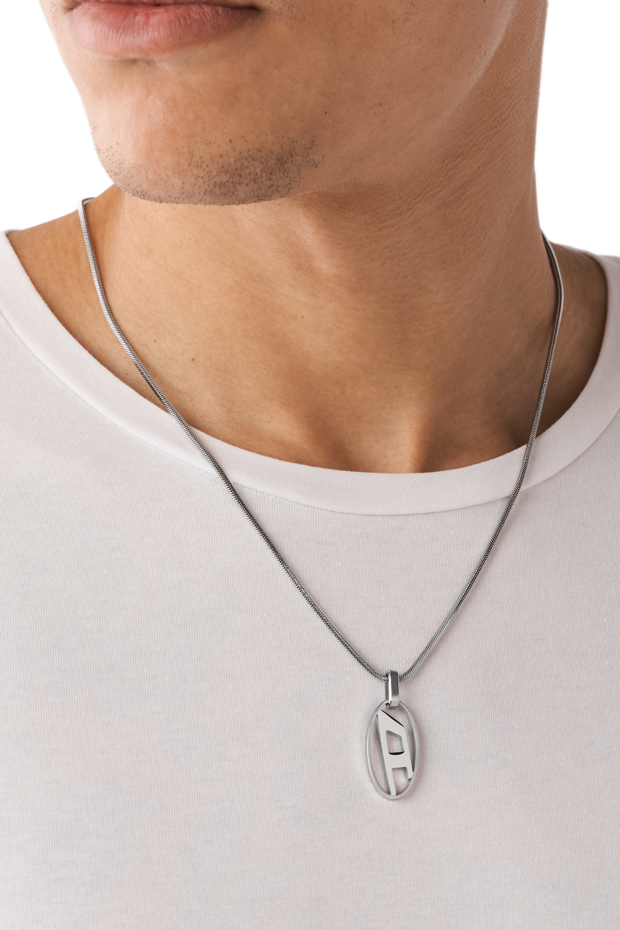 Diesel - DX1342, Unisex's Stainless steel pendant necklace in Silver - 3