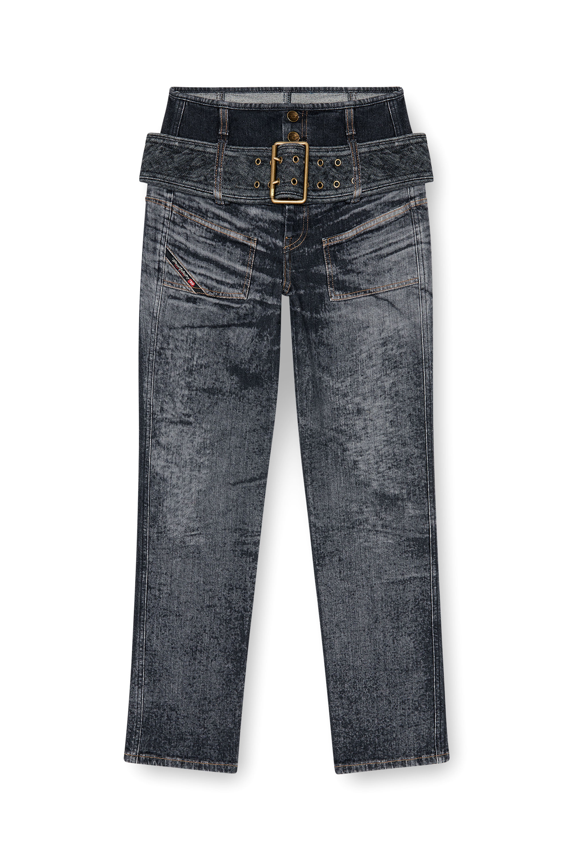 Diesel - Woman's Slim Jeans D-Gorina 09Q30, Black/Dark grey - 3