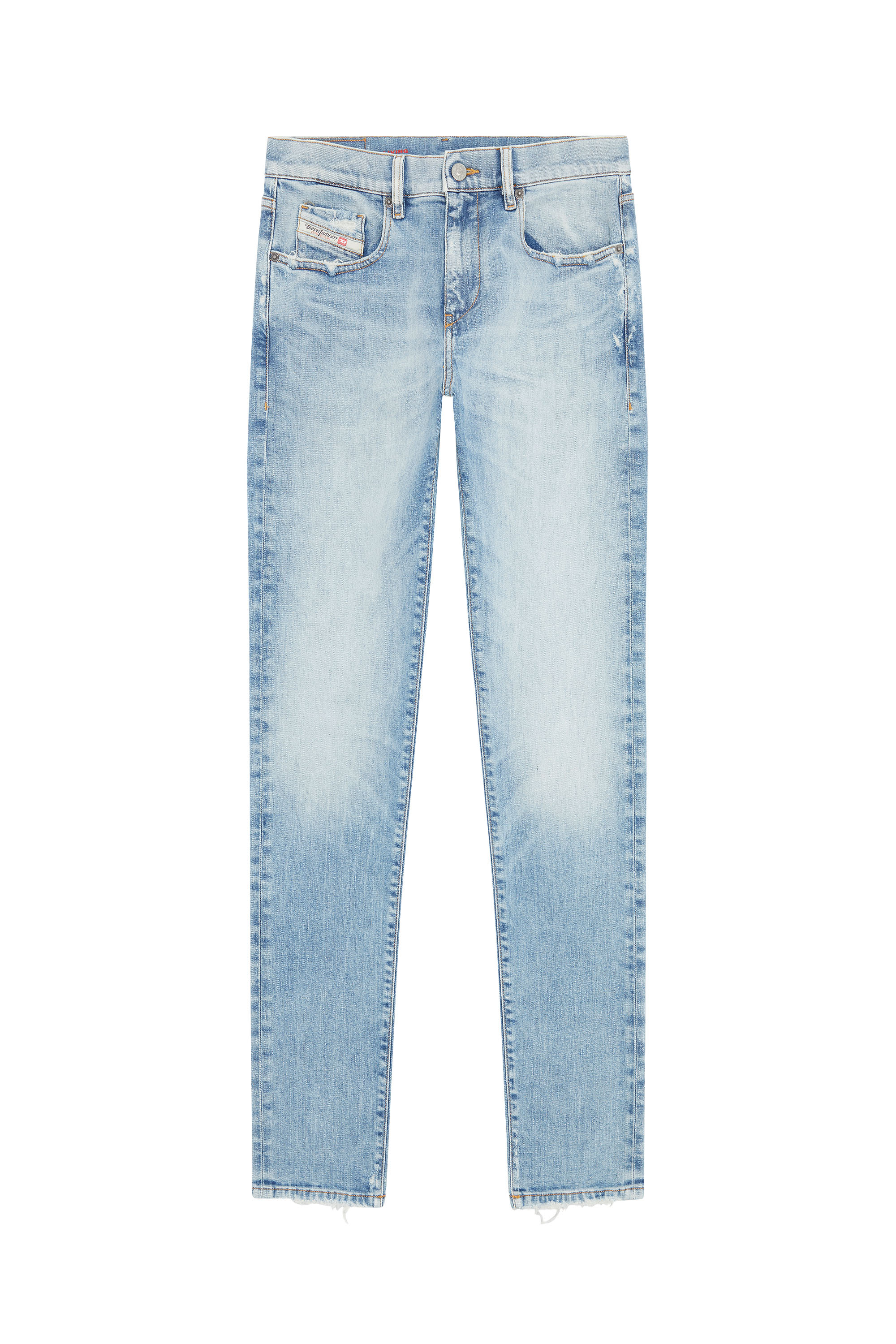 Diesel - Slim Jeans 2019 D-Strukt 09E67, Light Blue - Image 6