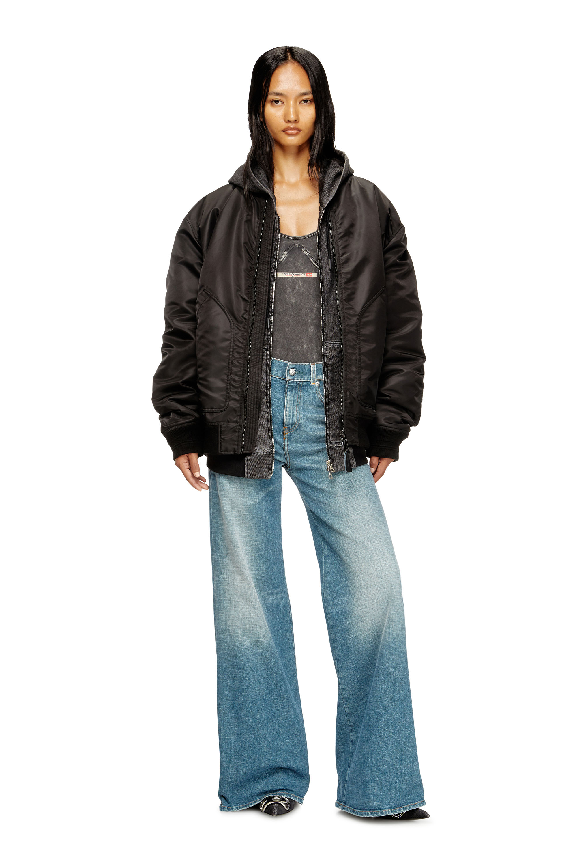 Flare Jeans 1978 D-Akemi 09M58, Medium blue Diesel - Woman's Flare Jeans 1978 D-Akemi 09M58, Medium blue - 1
