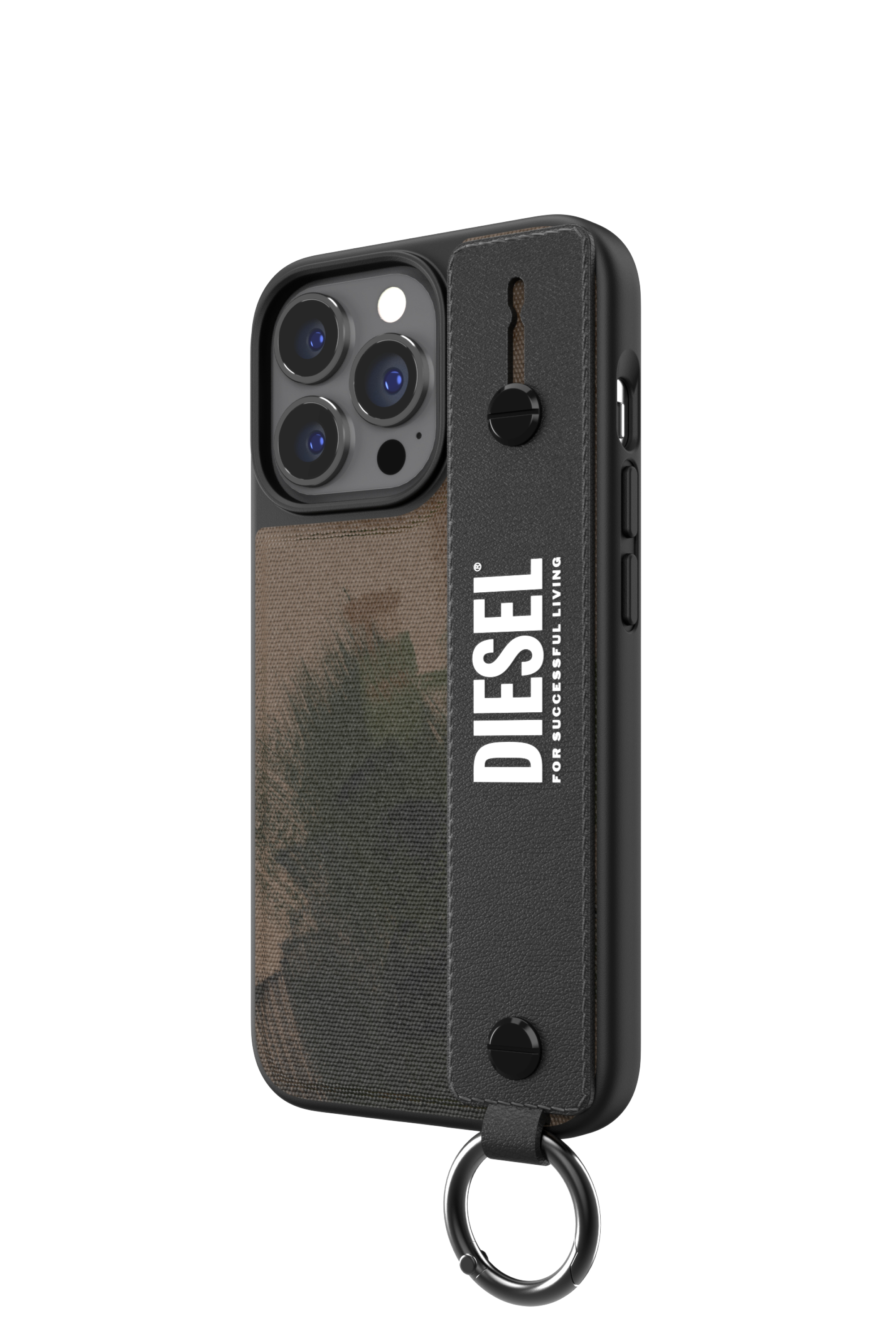 Diesel - 47180 HANDSTRAP CASE, Unisex's Handstrap case for iPhone 13/13Pro in Military Green - 4