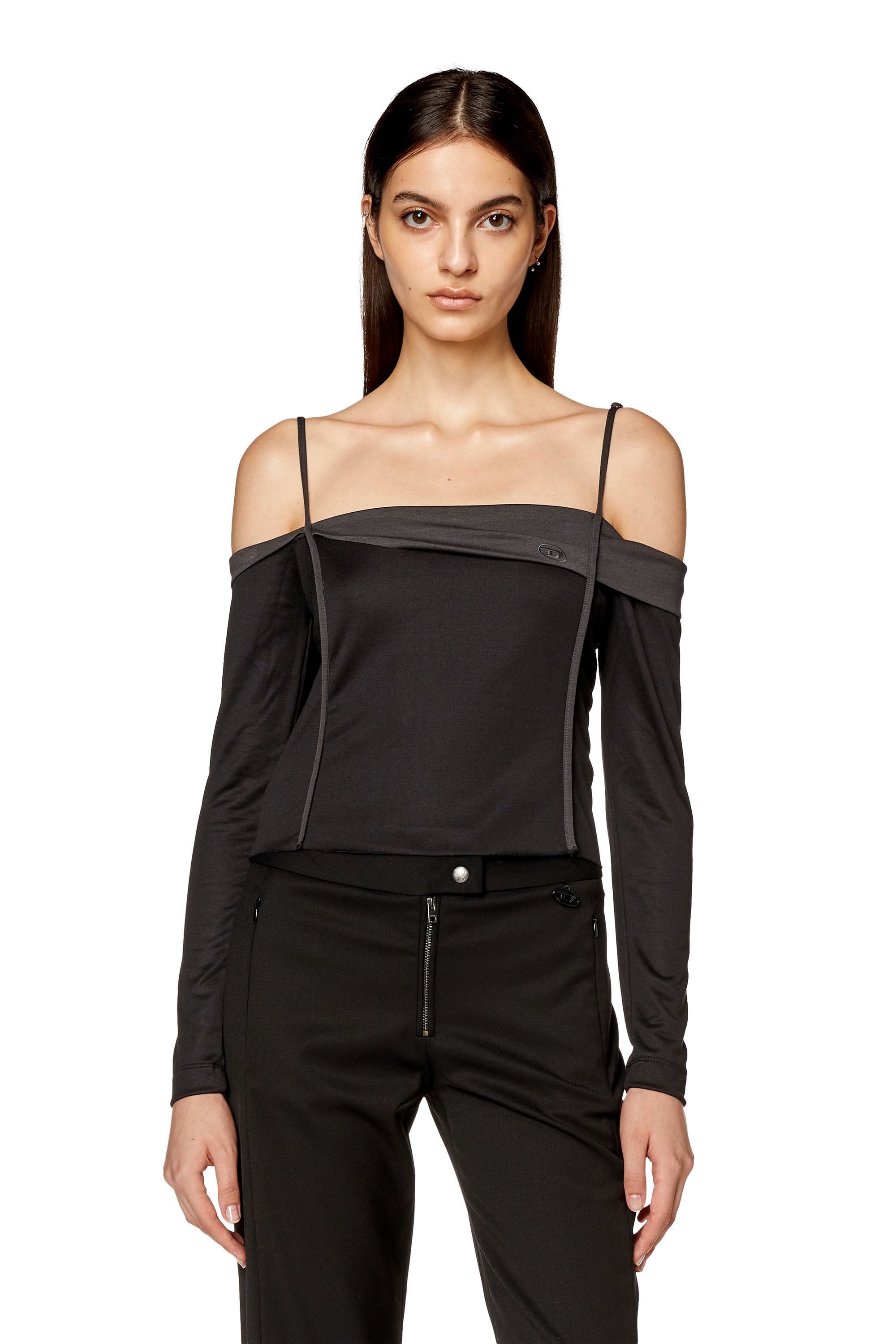 Diesel - T-DRAPER, Black - Image 1