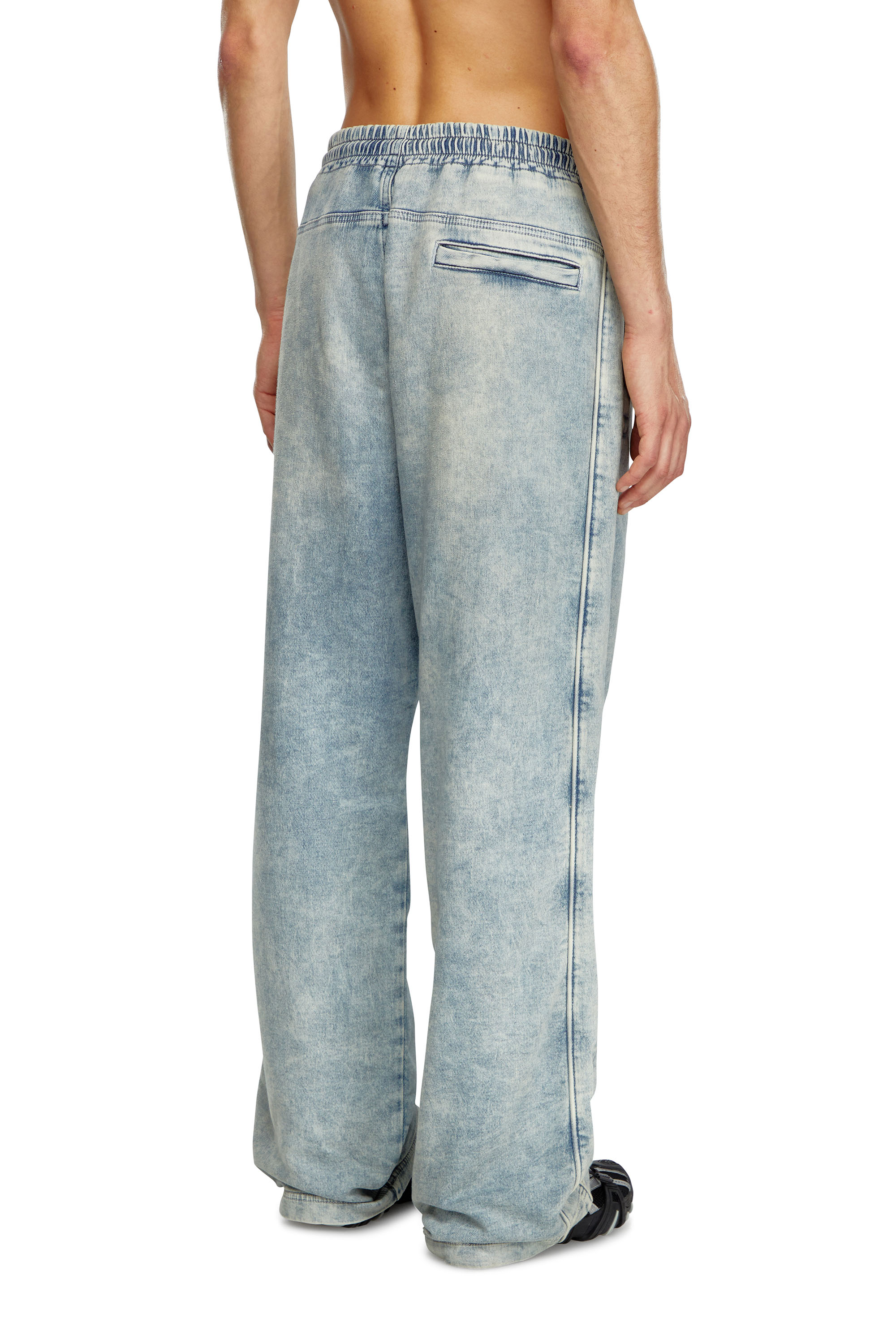 Diesel - Man's Relaxed D-Martyans Track Denim 068LU, Light Blue - 2