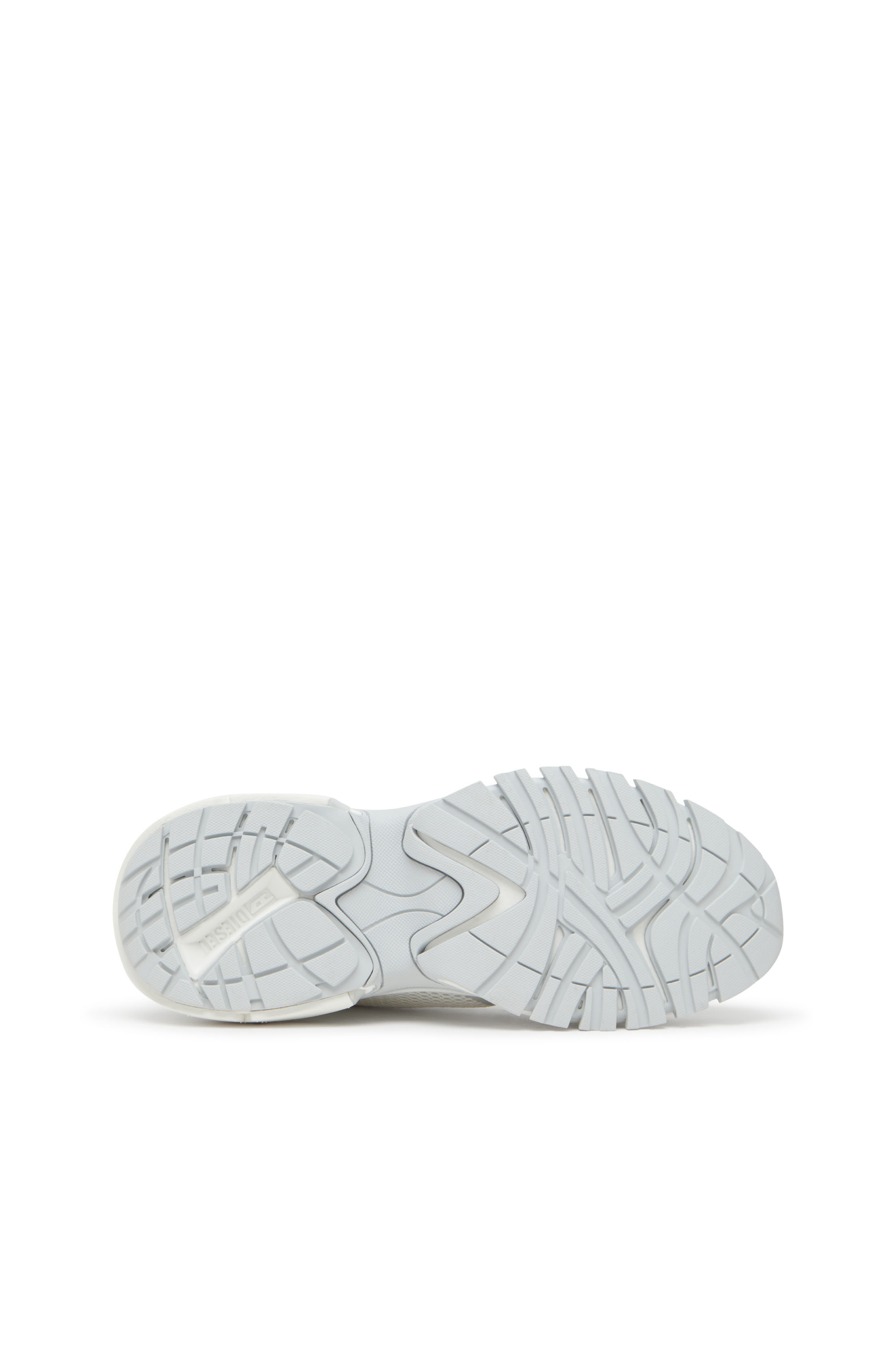 Diesel - S-PRO-V-DENSE LOW W, Woman's S-Pro-V-Dense-Metallic mesh sneakers with Oval D logo in White/Silver - 5