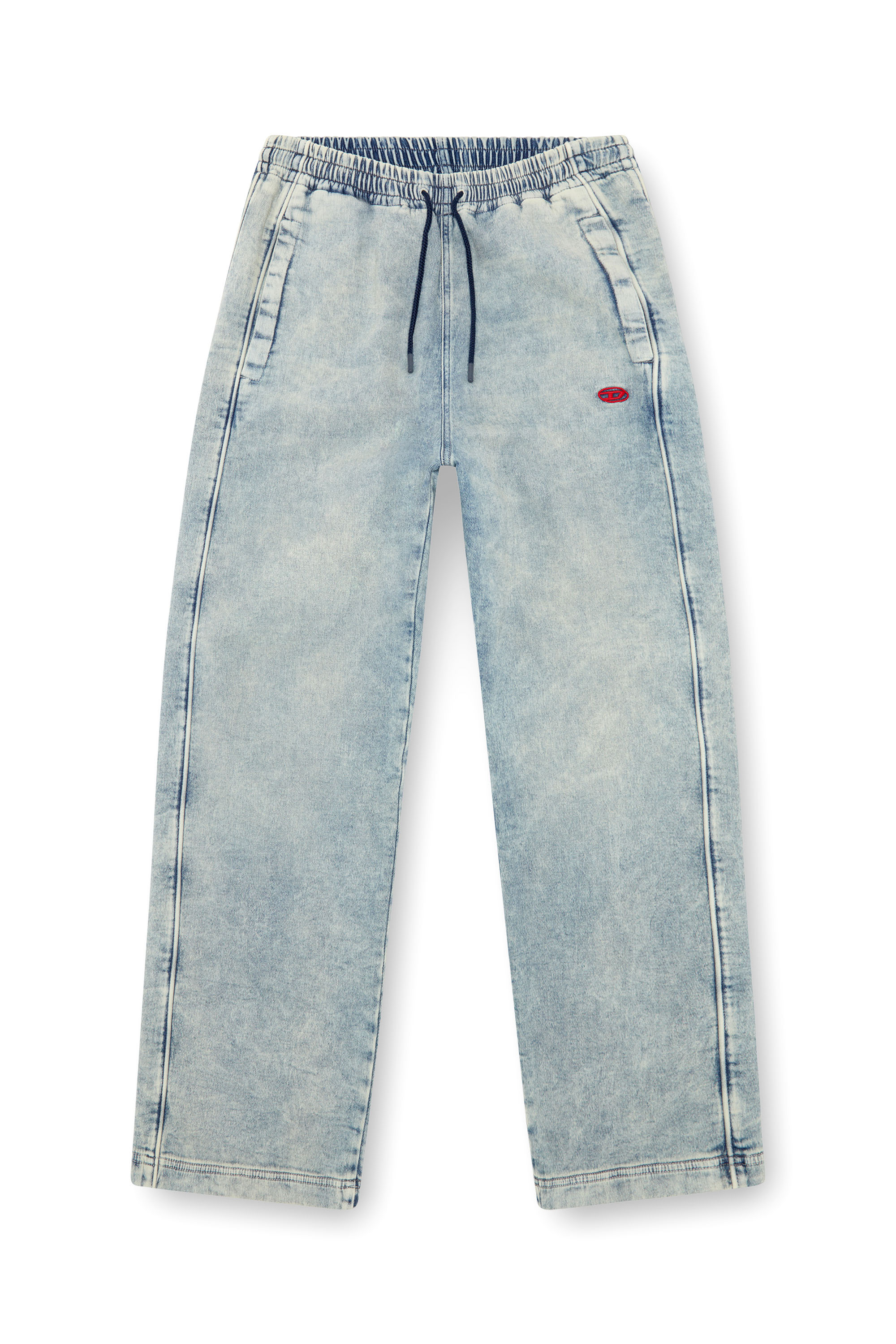 Diesel - Man's Relaxed D-Martyans Track Denim 068LU, Light Blue - 3