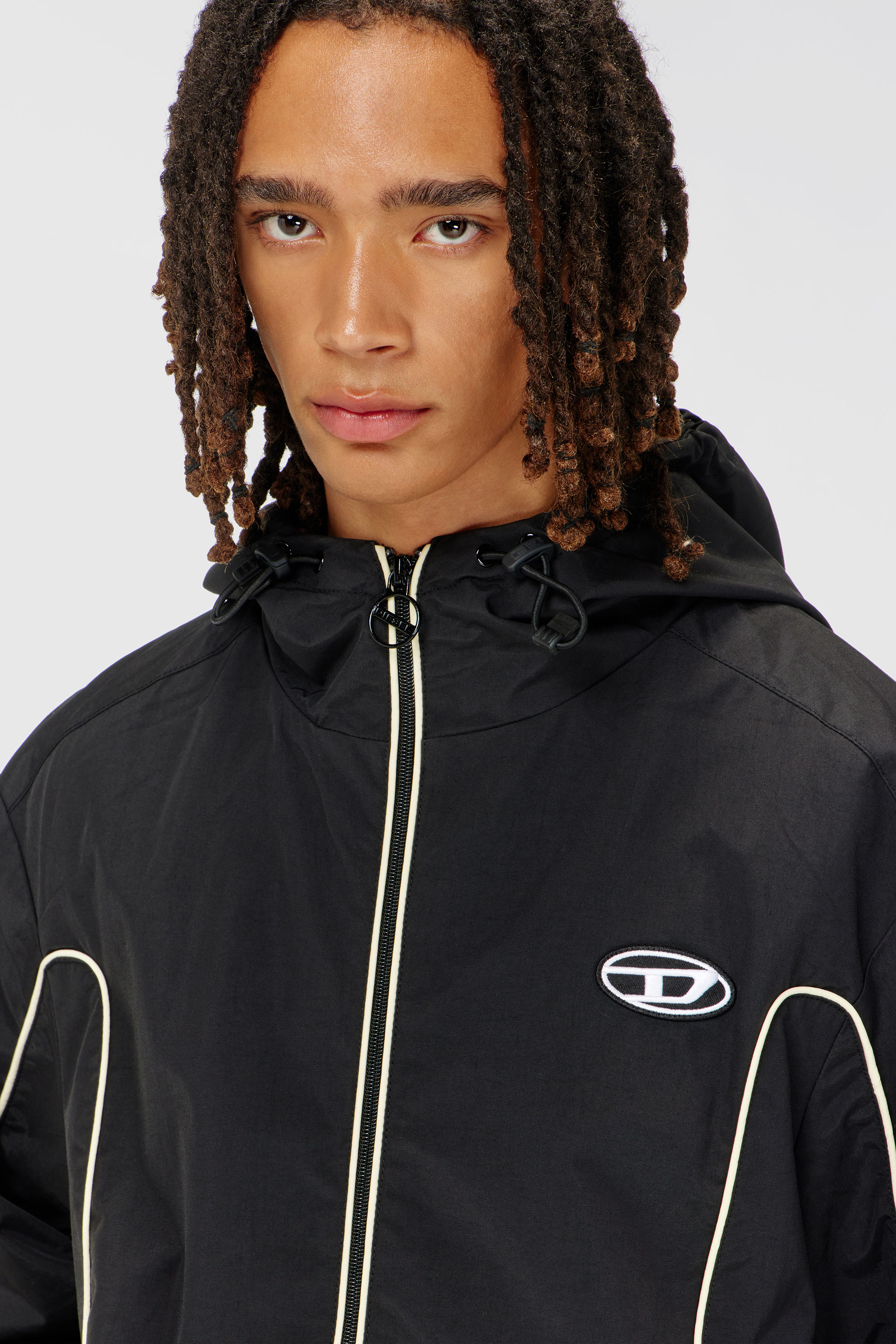 ジャケット・アウター Diesel jacket J-HIVES Man: Windbreaker Jacket with contrast piping | Diesel