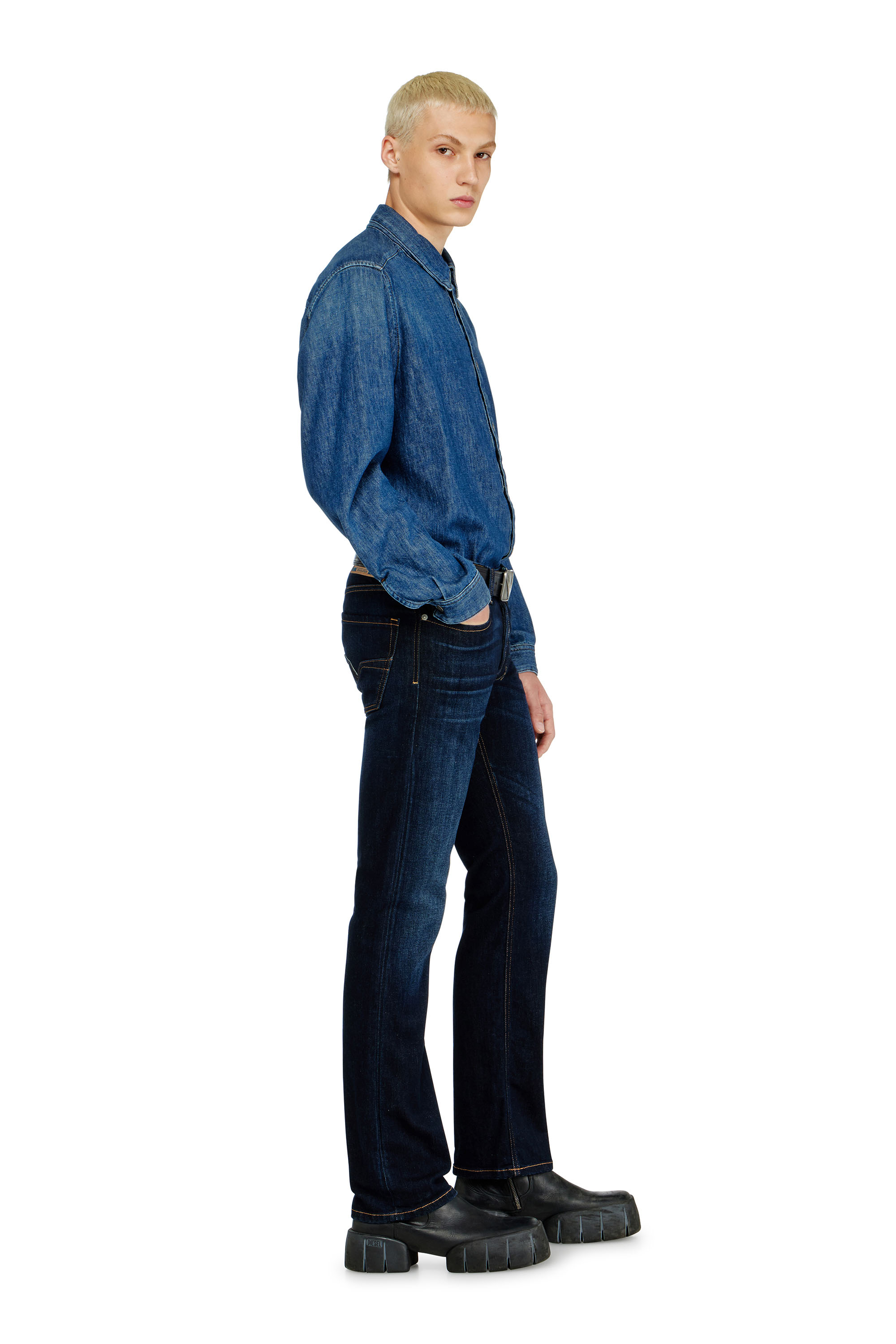 Diesel - Man's Regular Jeans 1985 Larkee 09Q15, Dark Blue - 4