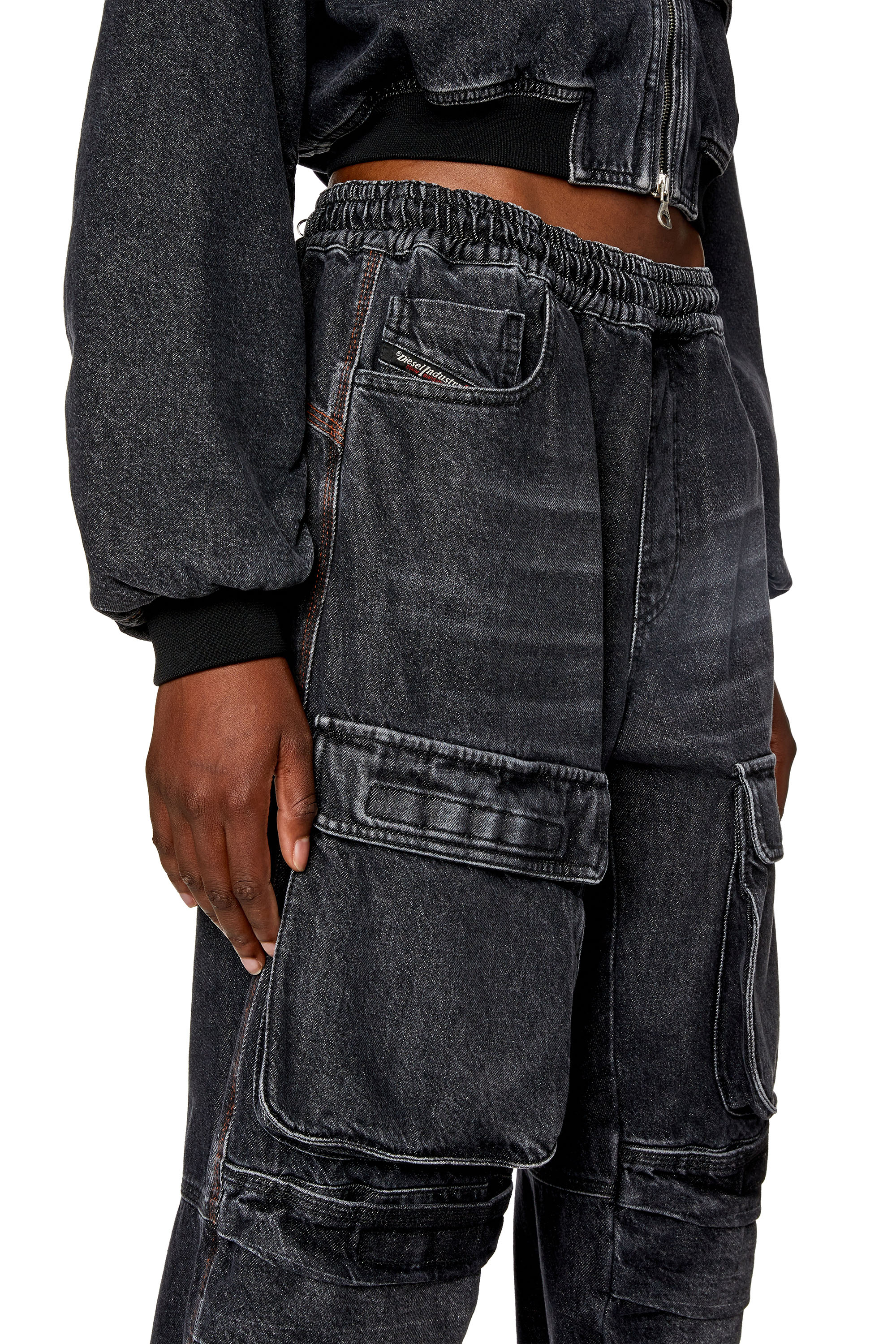 Diesel - Straight Jeans D-Mirt 0HLAA, Black/Dark grey - Image 5