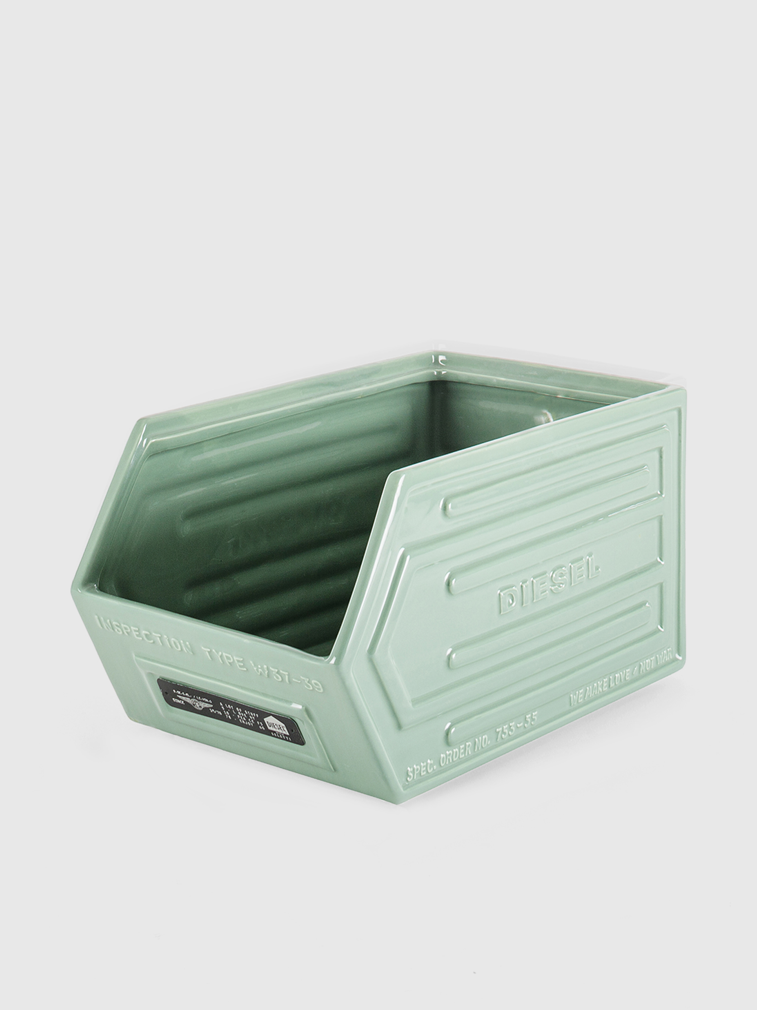 Diesel - 11058 SURVIVAL, Unisex's Grey ceramic box in Green - 2