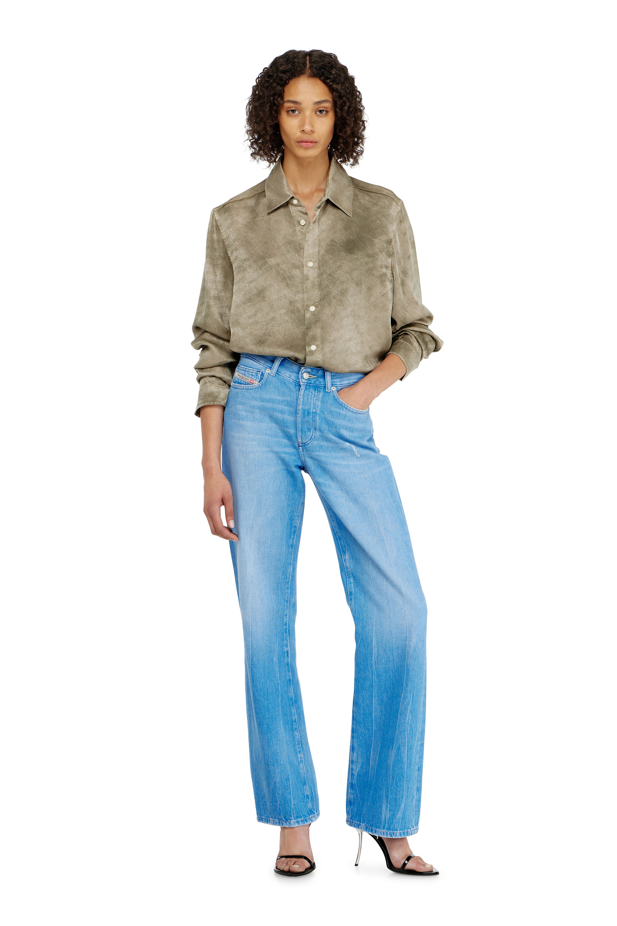 Diesel - Woman's Regular Jeans 1971 D-Sent 09P88, Light Blue - 1