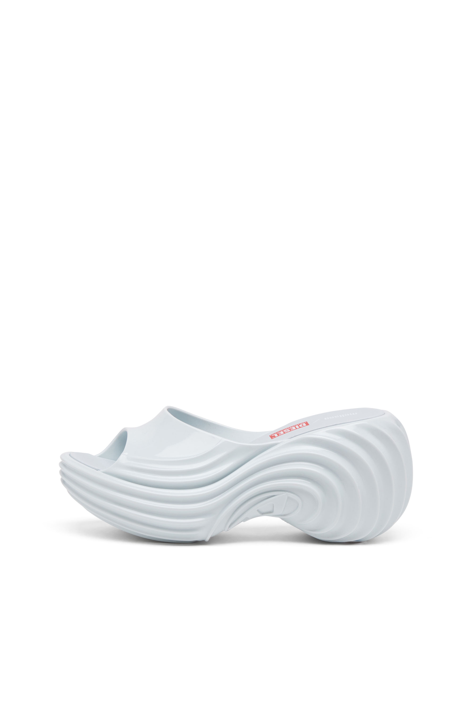 Diesel - MELISSA QUANTUM PLATFORM, Woman's Platform mule in Melflex® in Light Blue - 8