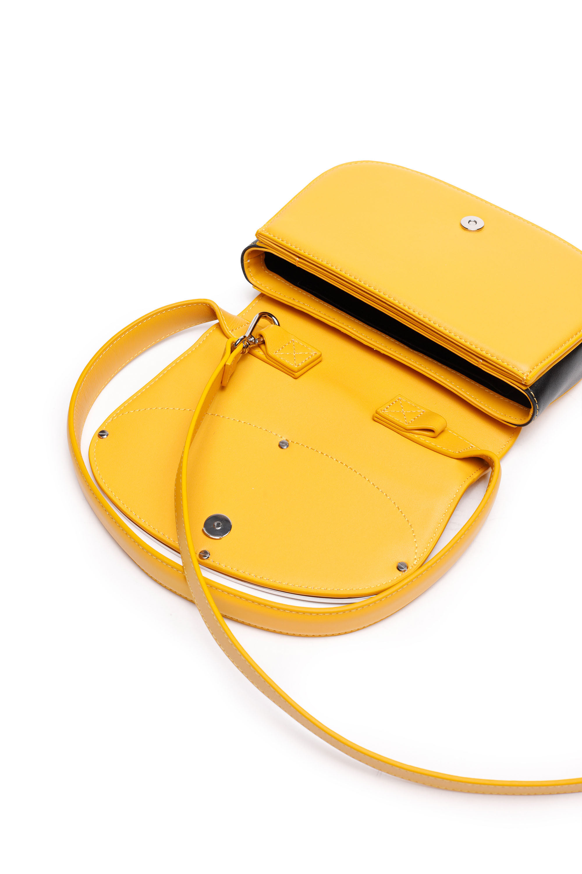 Diesel - 1DR, Woman's 1DR - Iconic shoulder bag in nappa leather in Yellow - 6
