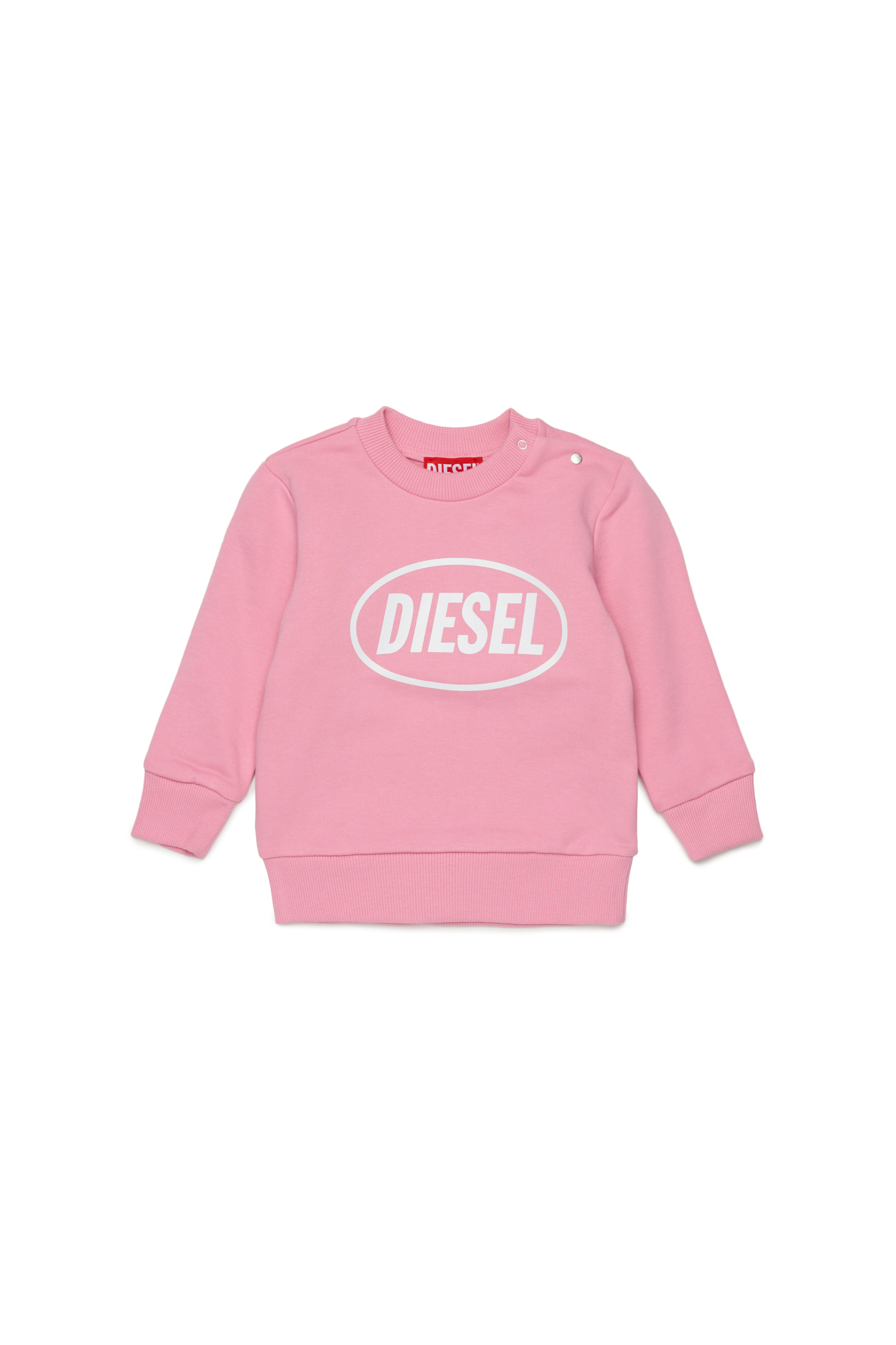 Diesel - SLOTTYB, Unisex's Sweatshirt with logo print in Pink - 1