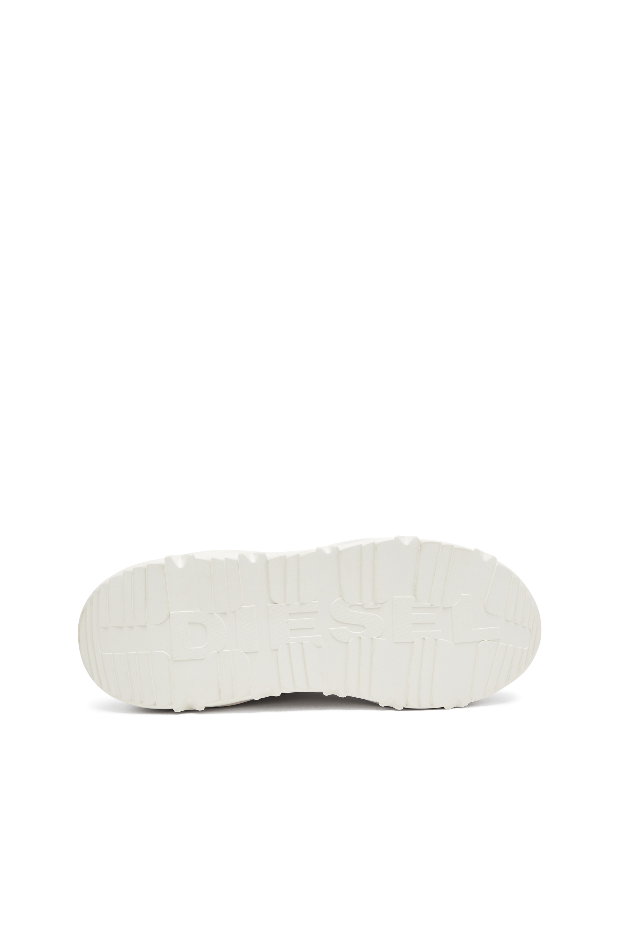 Diesel - S-SAVANNAH W, Woman's S-Savannah-Platform sneakers in suede and mesh in White - 5