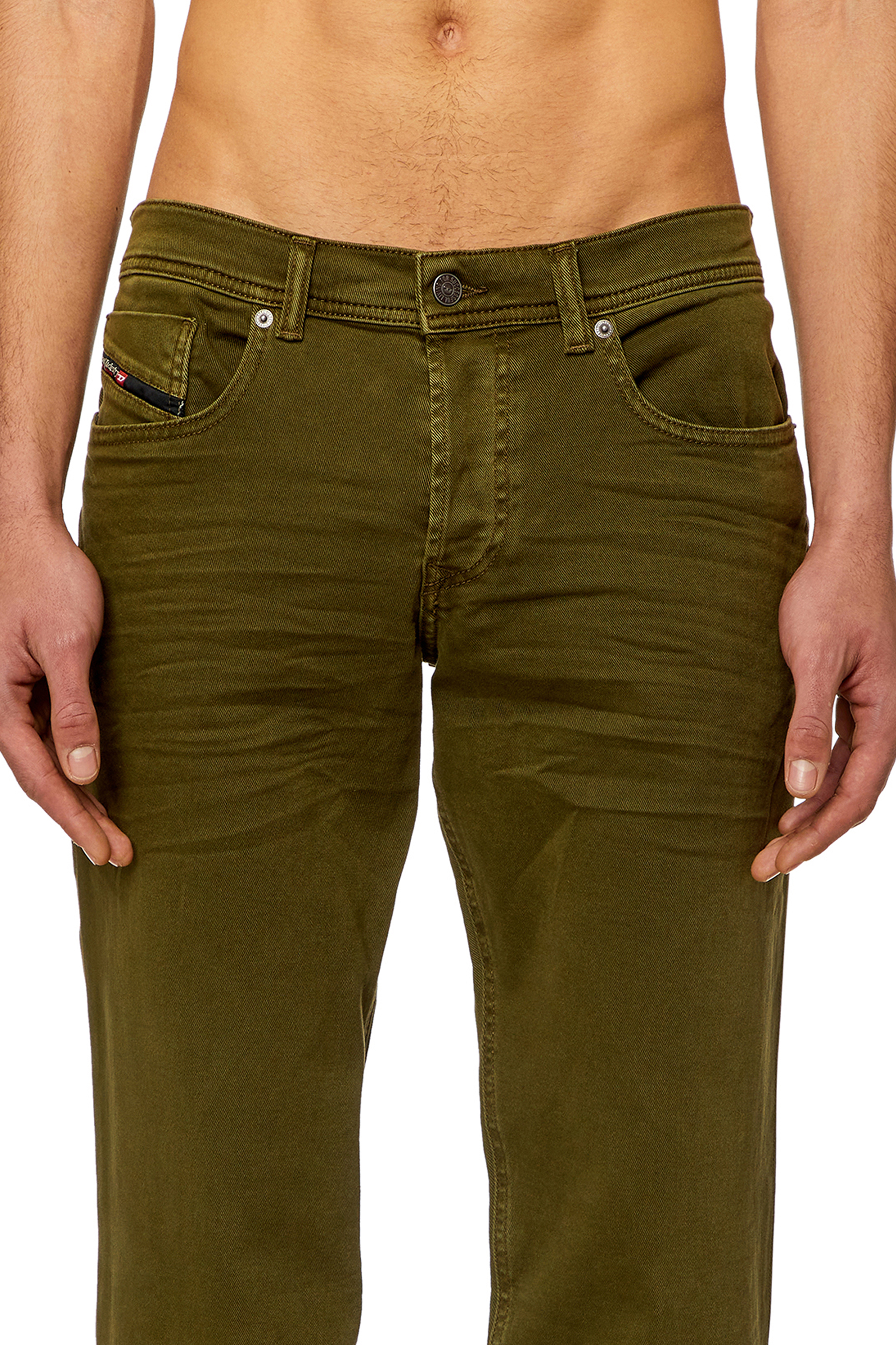 Diesel - Tapered Jeans 2023 D-Finitive 0QWTY, Military Green - Image 3