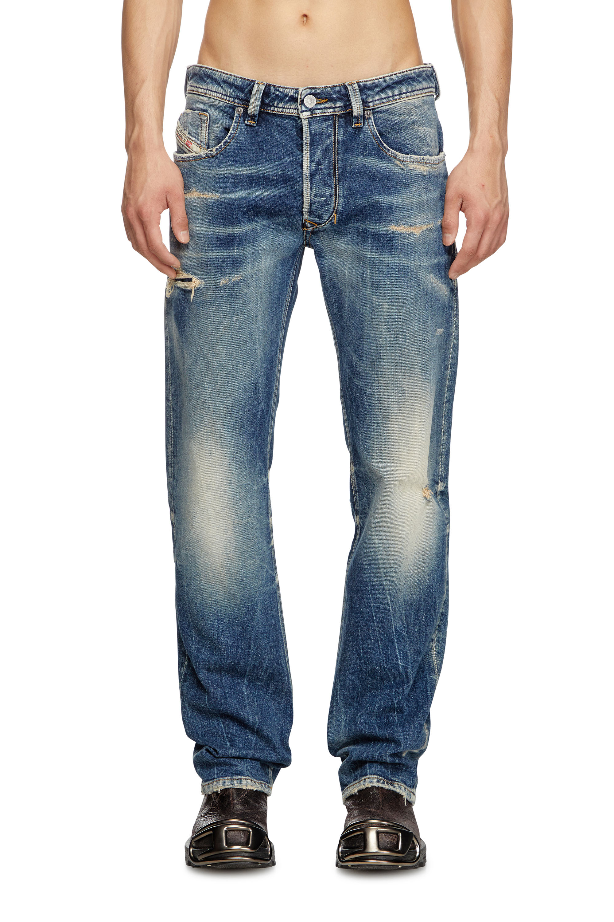 Diesel - Man's Regular Jeans 1985 Larkee 007Y6, Dark Blue - 1