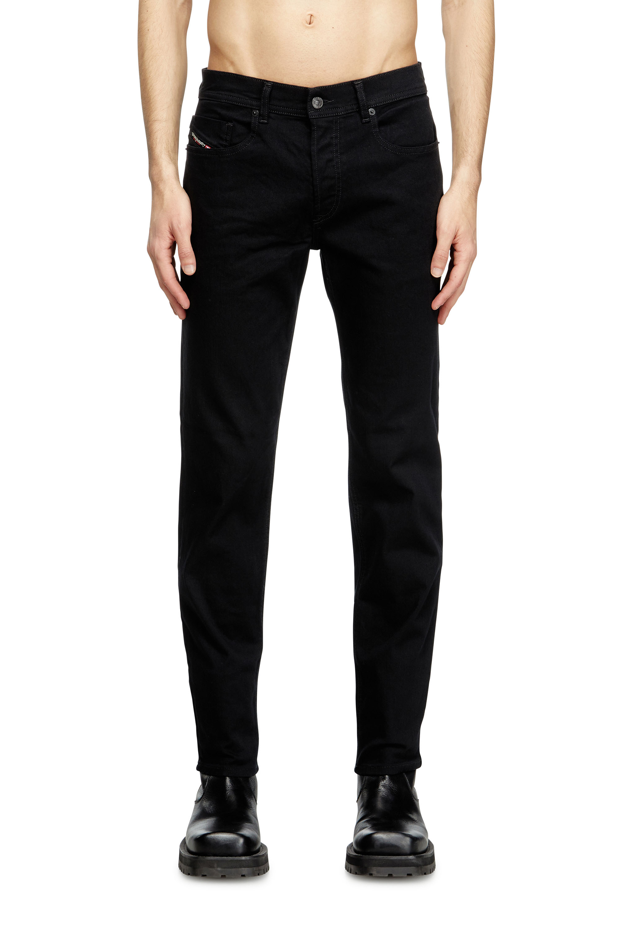 Regular Jeans 2023 D-Finitive 069YP, Black/Dark grey Diesel - Man's Regular Jeans 2023 D-Finitive 069YP, Black/Dark grey - 3