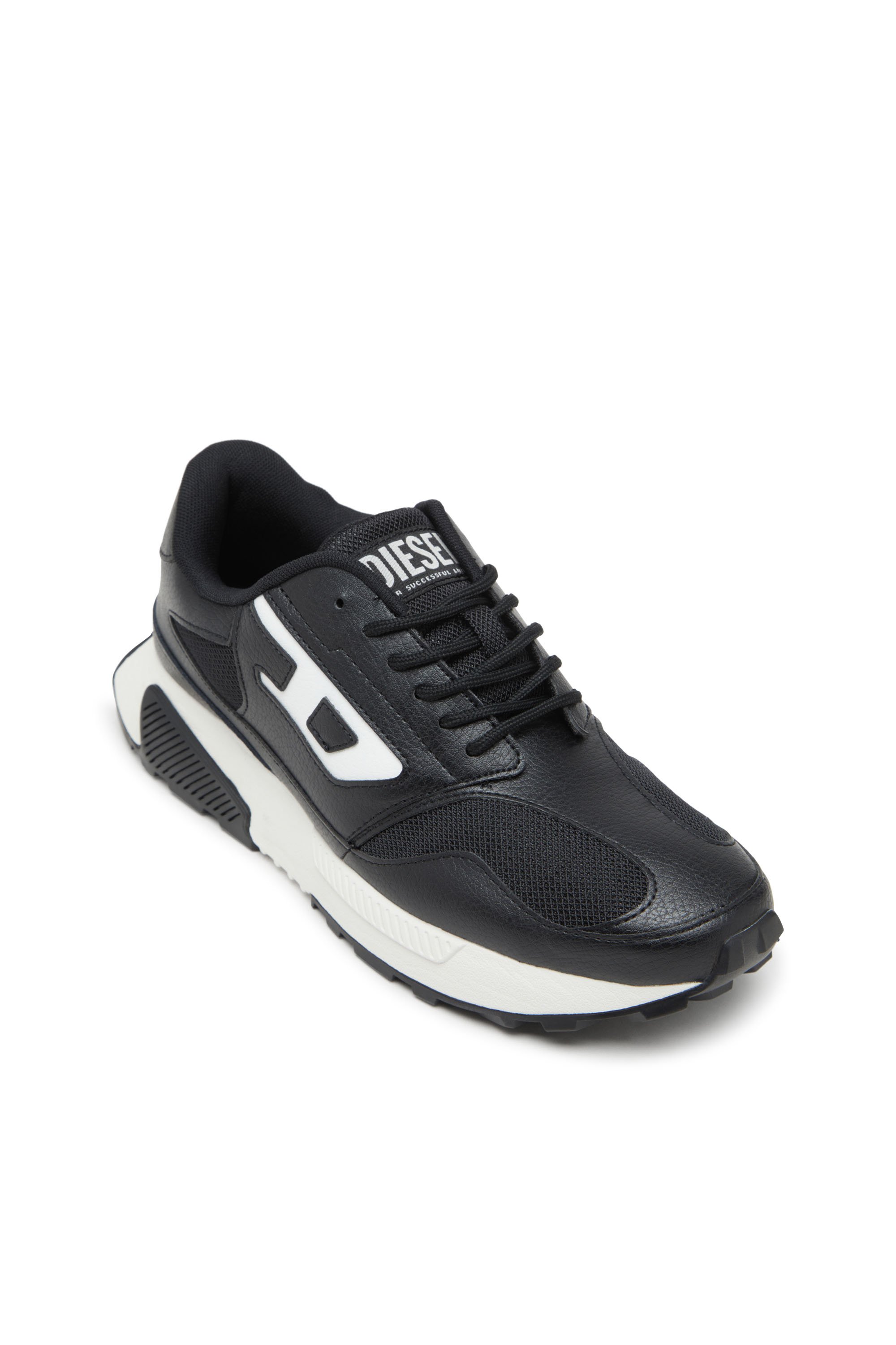 Diesel - S-TAME-D RUNNING, Man's S-Tame-D-Sneakers in mesh, suede and PU in Black - 6