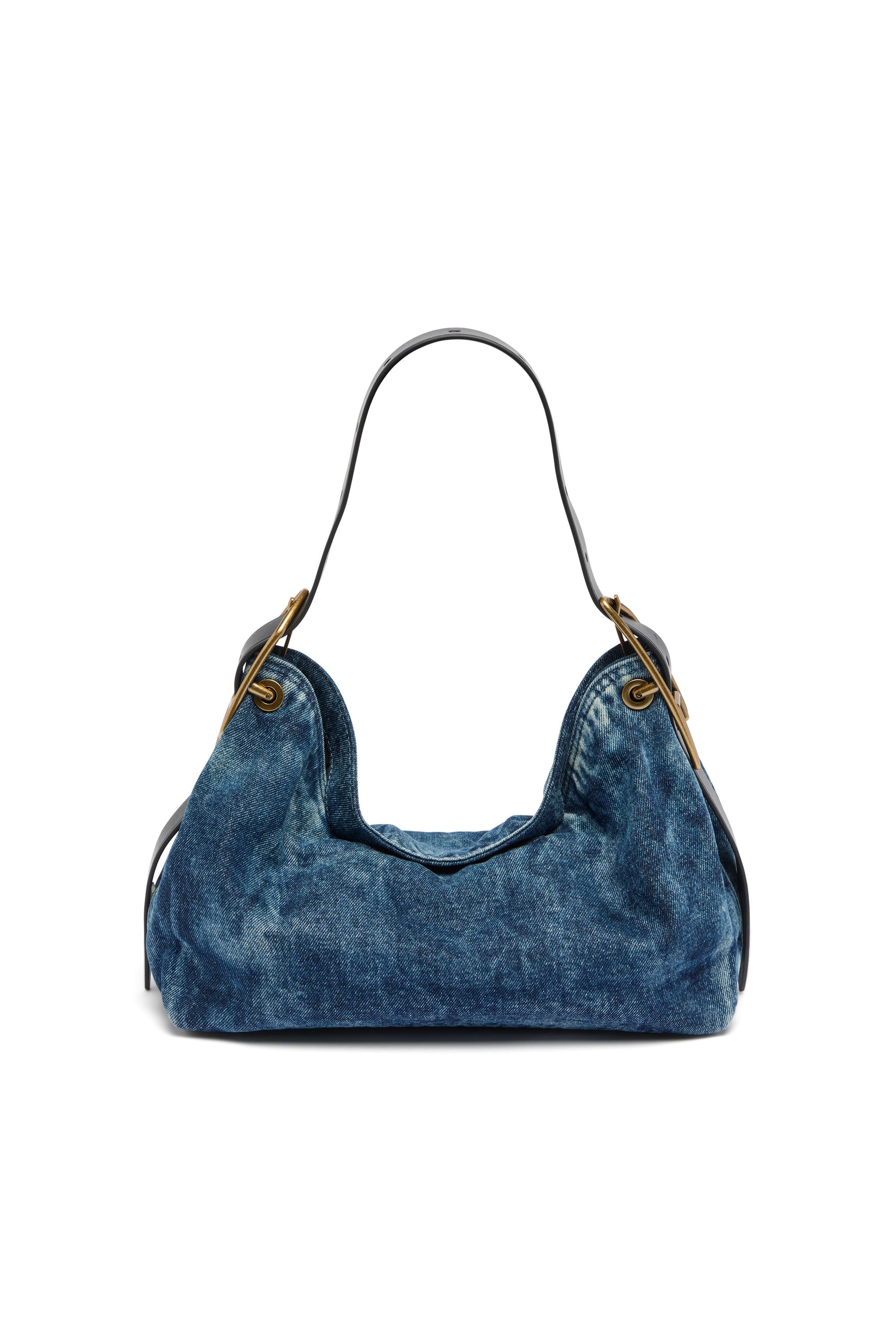 Diesel - D-LINE HOBO S, Woman's D-Line-Denim shoulder bag in Medium blue - 1