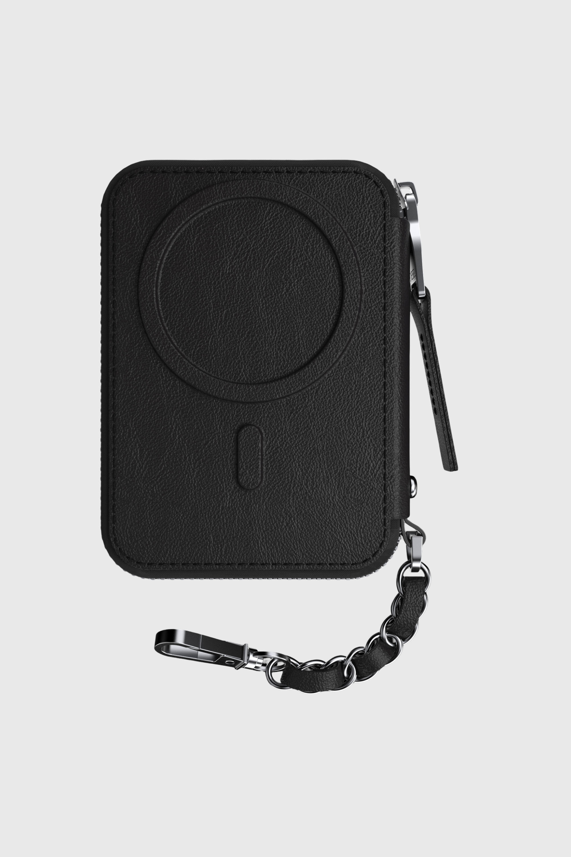 Diesel - 60667 UNIVERSAL POUCH, Unisex's Oval D MagSafe pouch in Black - 2
