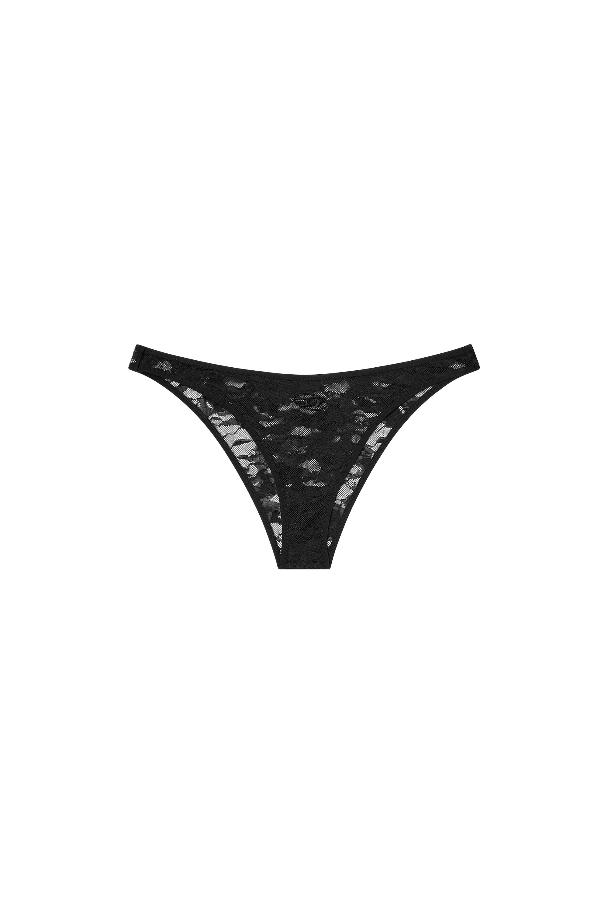 Diesel - PUNCHY-UTLT, Woman's Briefs in camo lace in Black - 2