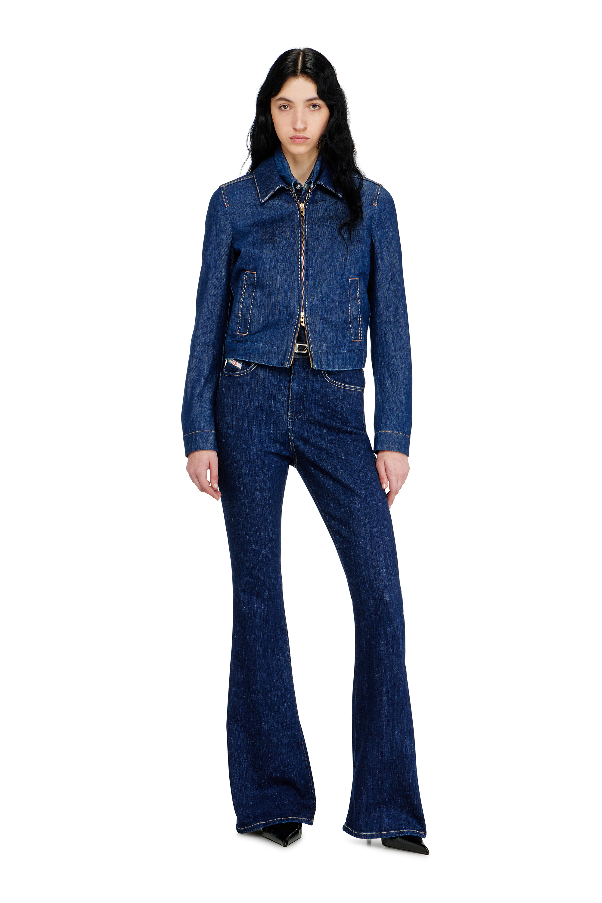 Diesel - Woman's Bootcut Jeans 1973 D-Partt 09Q03, Dark Blue - 1