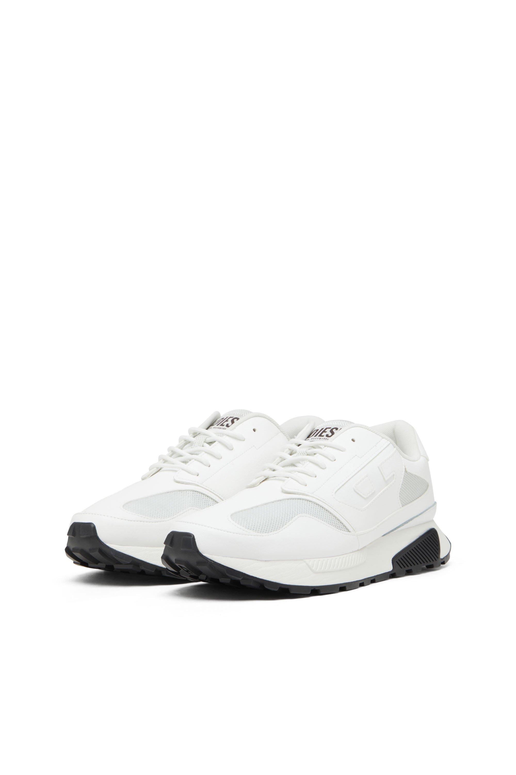 Diesel - S-TAME-D RUNNING, Man's S-Tame-D-Sneakers in mesh, suede and PU in White - 8