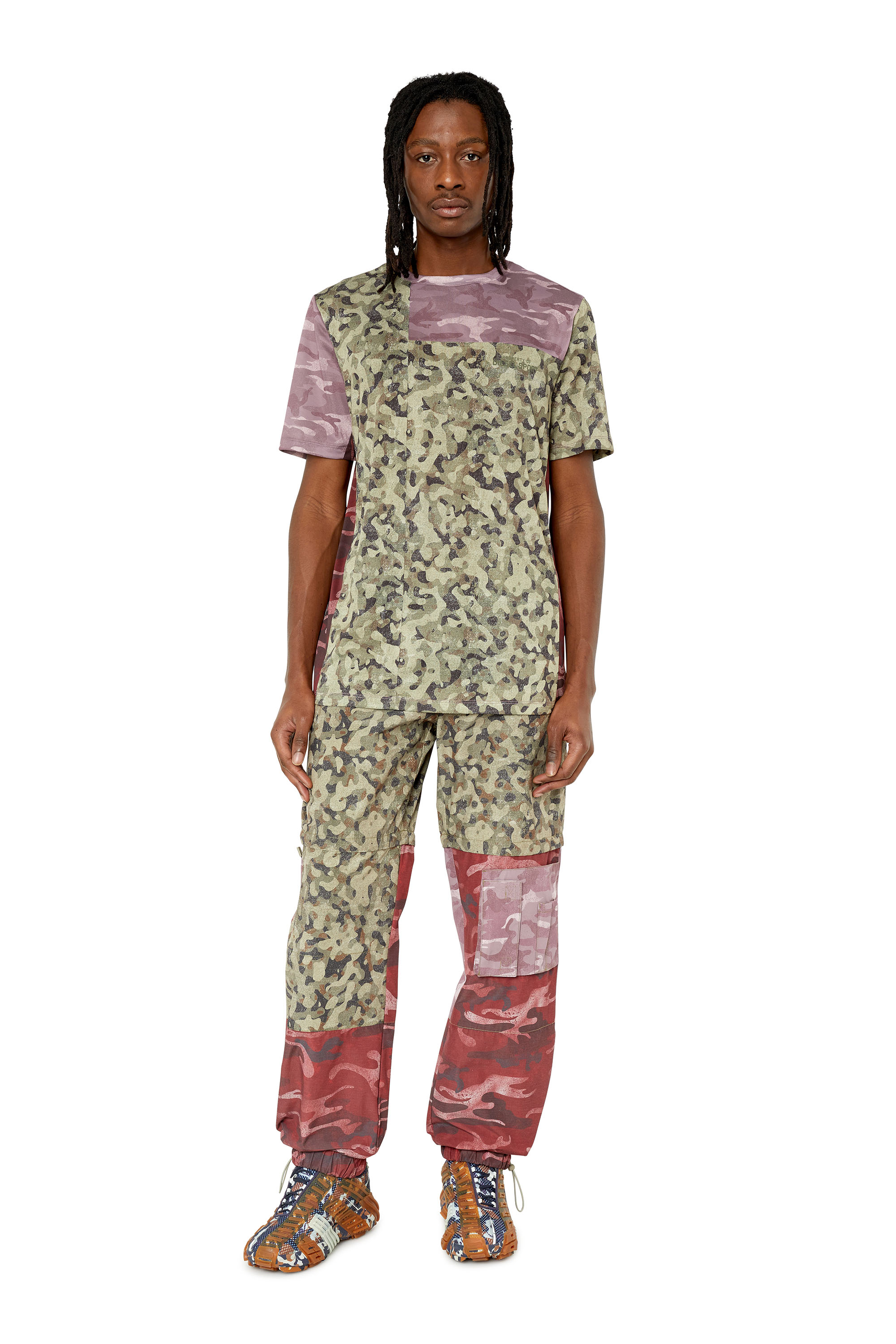 AMWB-SIFAN-HT08 Man: 2-in-1 pants with contrast camo prints