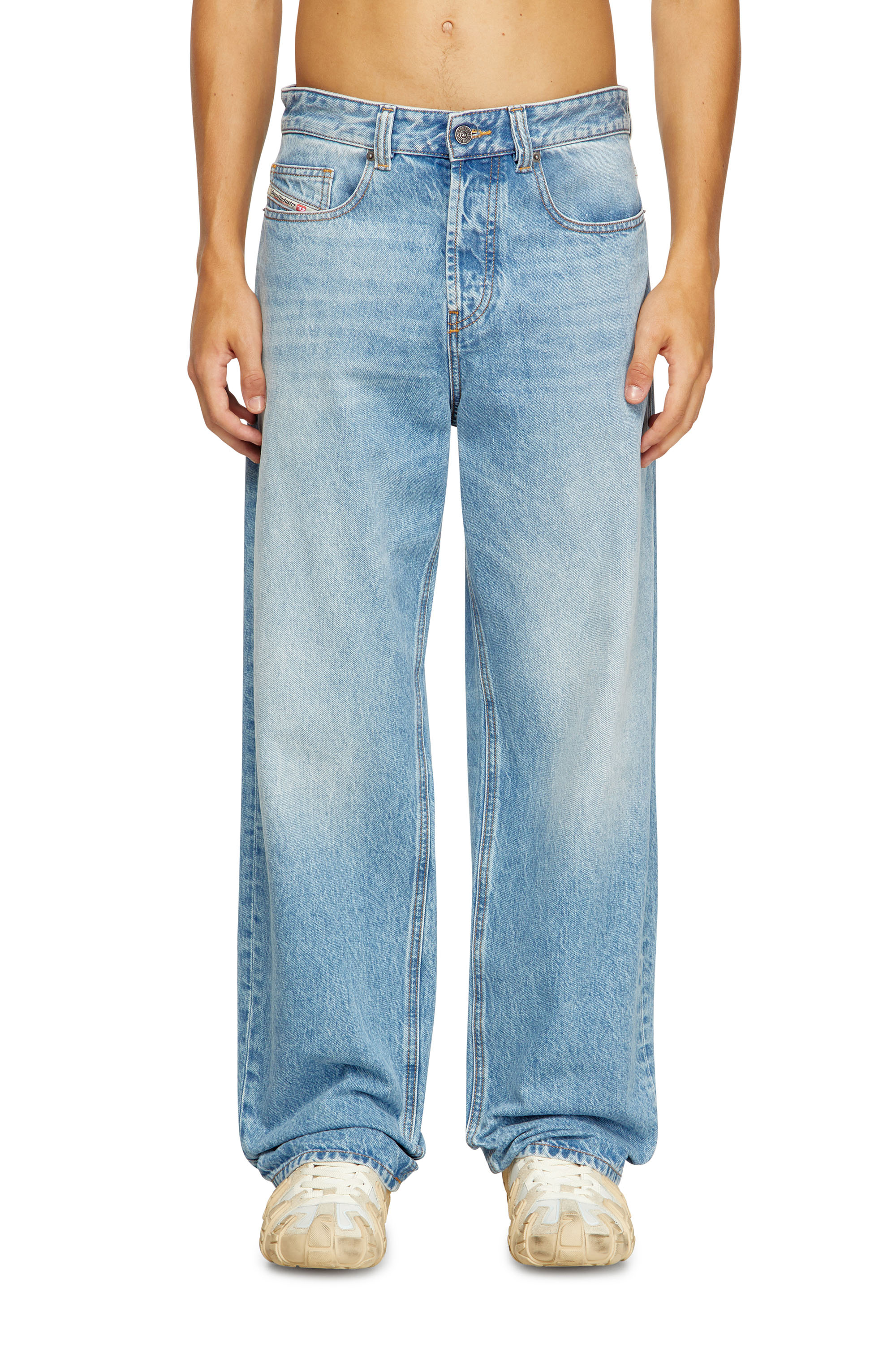 Diesel - Man's Relaxed Jeans 2001 D-Macro 09I29, Light Blue - 2