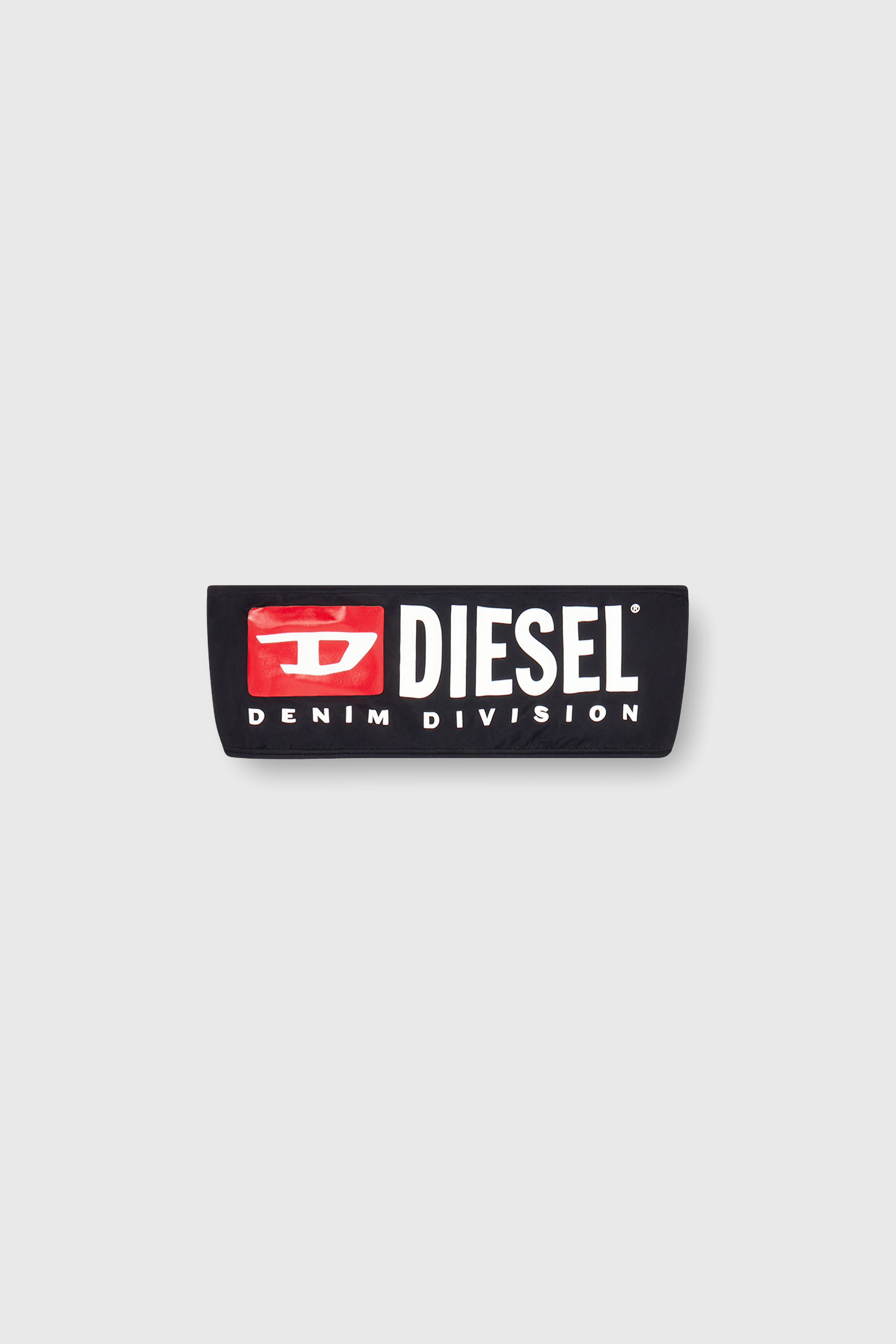 Diesel - BFB-BRYNA, Woman's Bandeau bikini top with maxi logo in Black - 4
