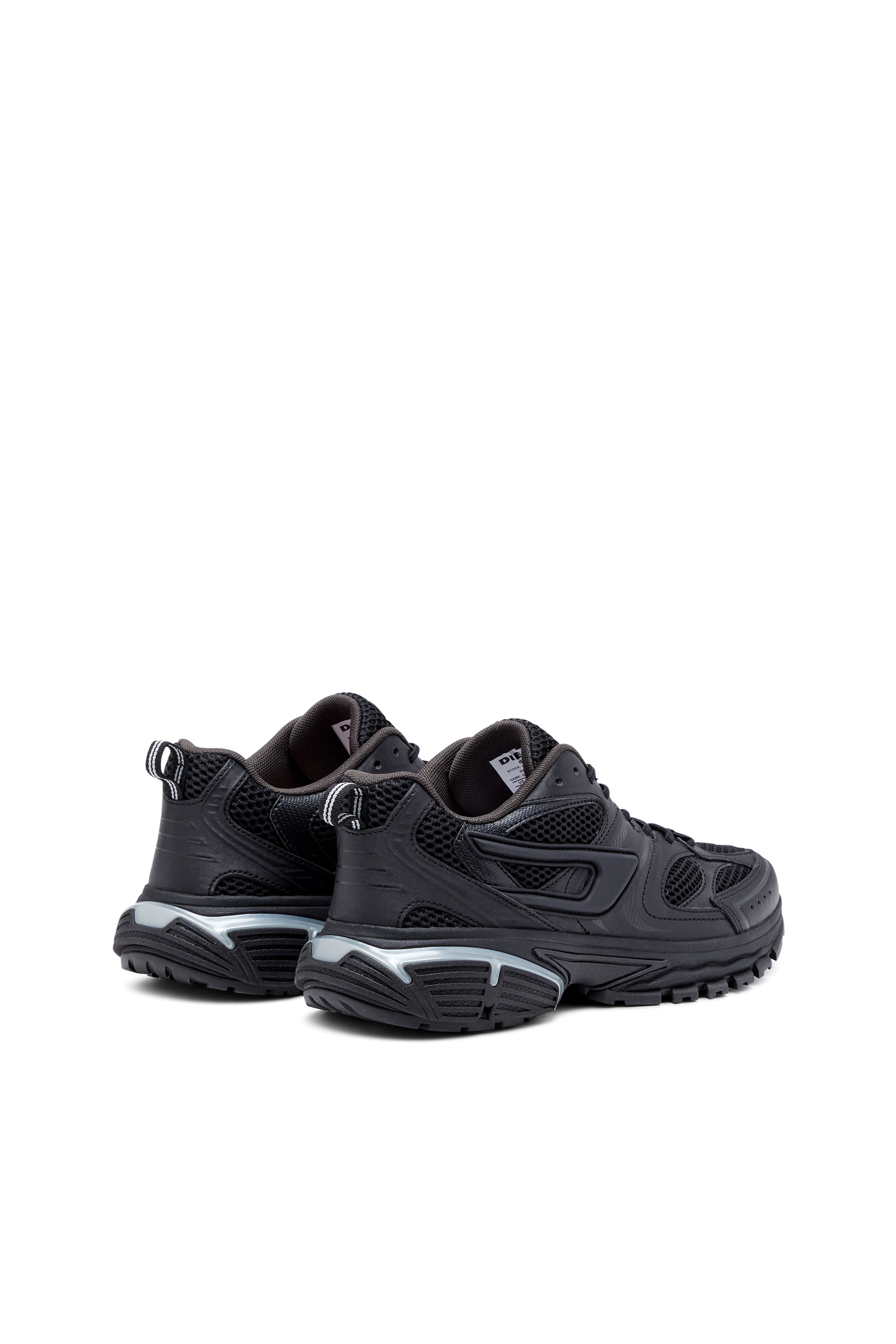 S-SERENDIPITY PRO-X1, Black Diesel - S-SERENDIPITY PRO-X1, Man's S-Serendipity Pro-X1 - Mesh sneakers with embossed overlays in Black - 3