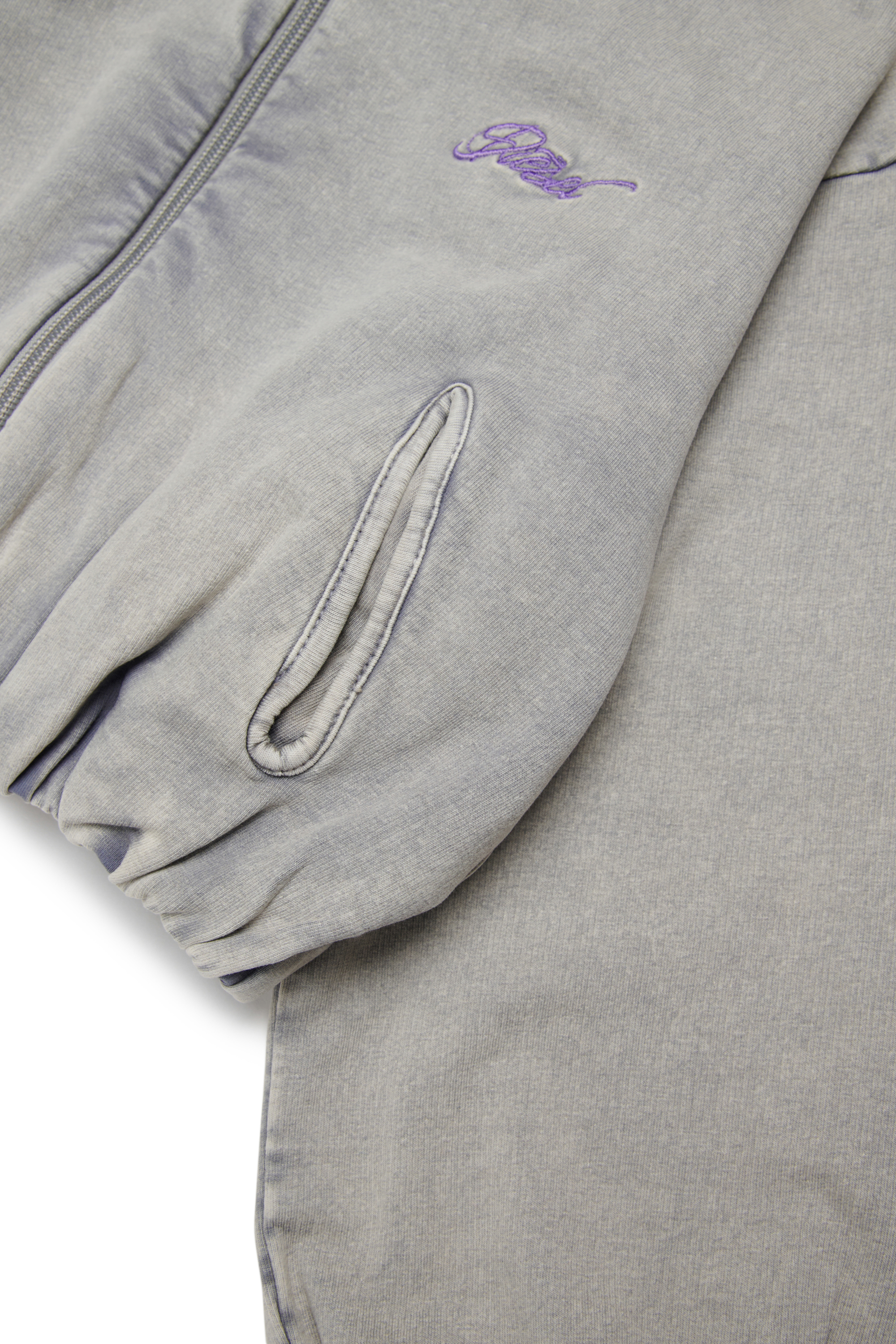 Diesel - SFENERDI, Woman's Zipped hoodie with stretch hem in Grey - 4