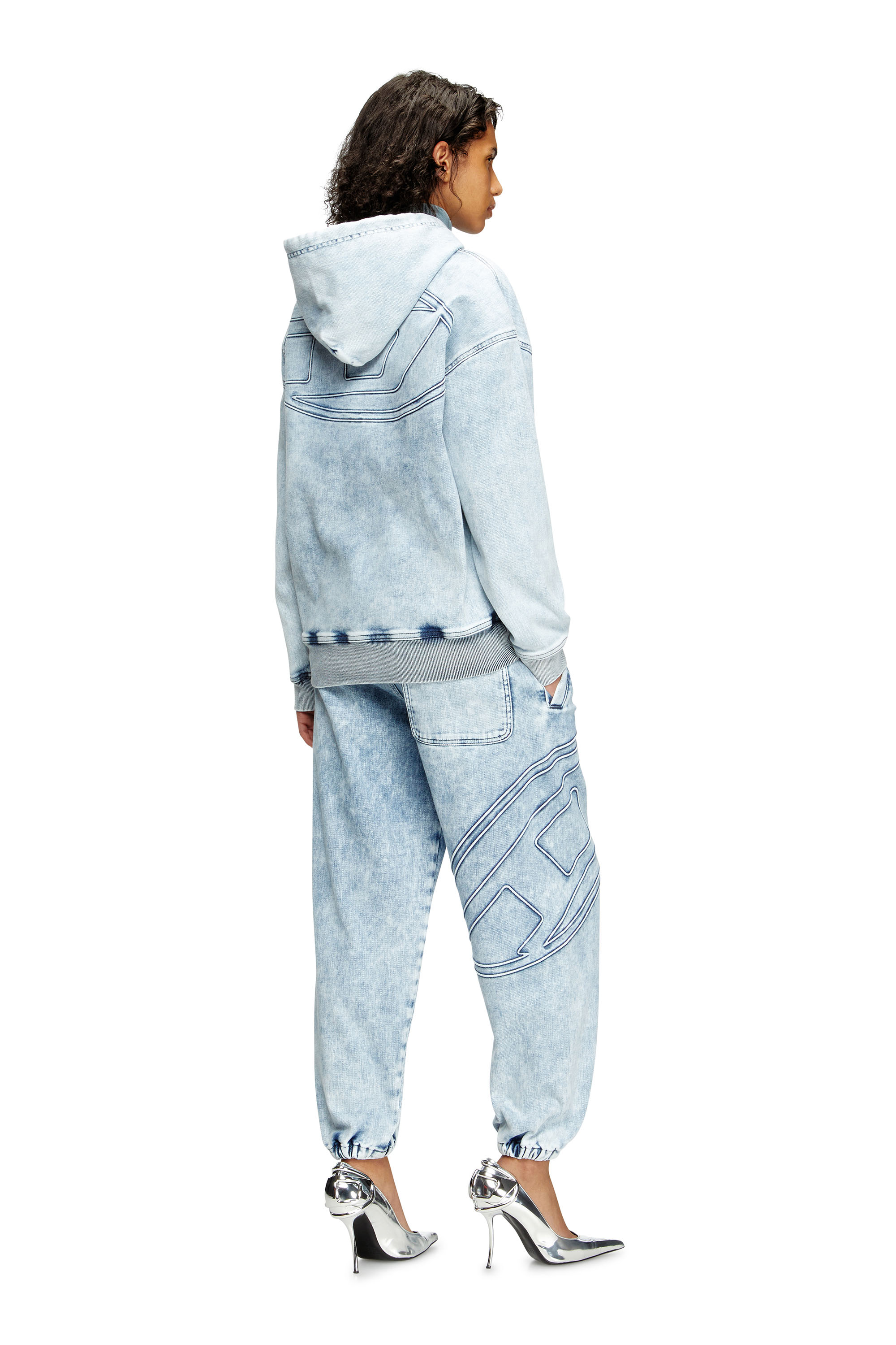 パーカー・フーディ 25ss DIESEL D-REBBIT-S-TRACK A16259 0ABCN S-BOXT-HOOD-ZIP-DIV Zip-up hoodie with Diesel embroidery