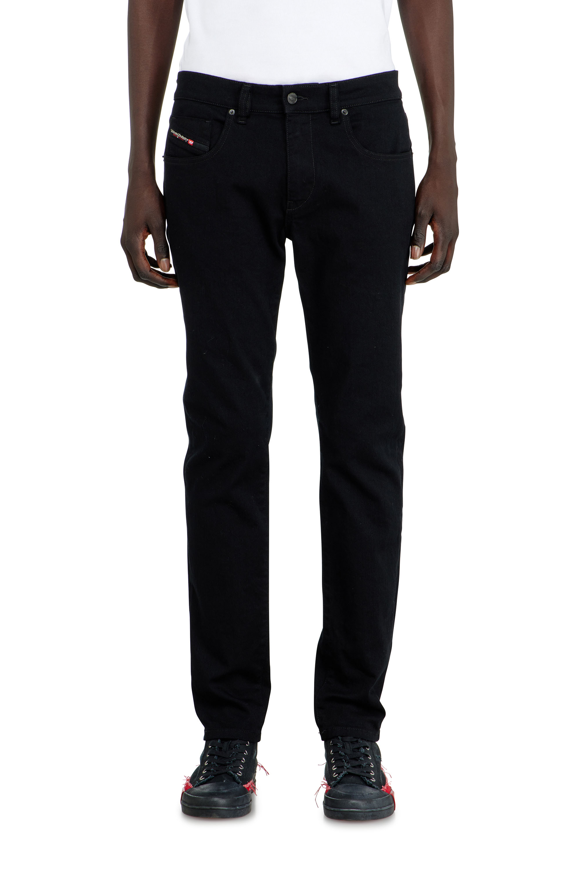 Diesel - Man's Slim Jeans 2019 D-Strukt 069YP, Black/Dark grey - 1