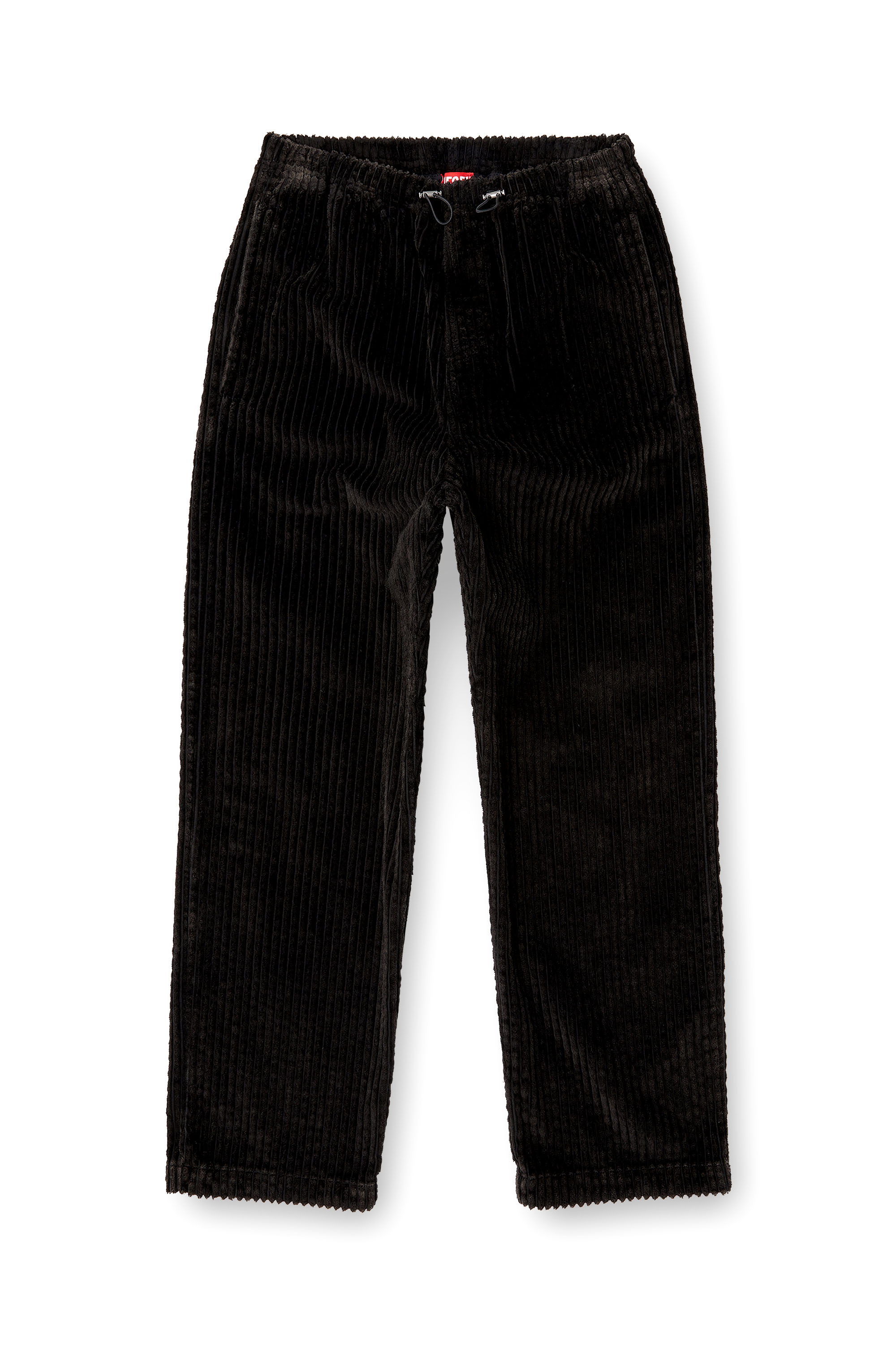 P-MARTIAL, Brown Diesel - P-MARTIAL, Man's Corduroy pants with drawstring in Brown - 2