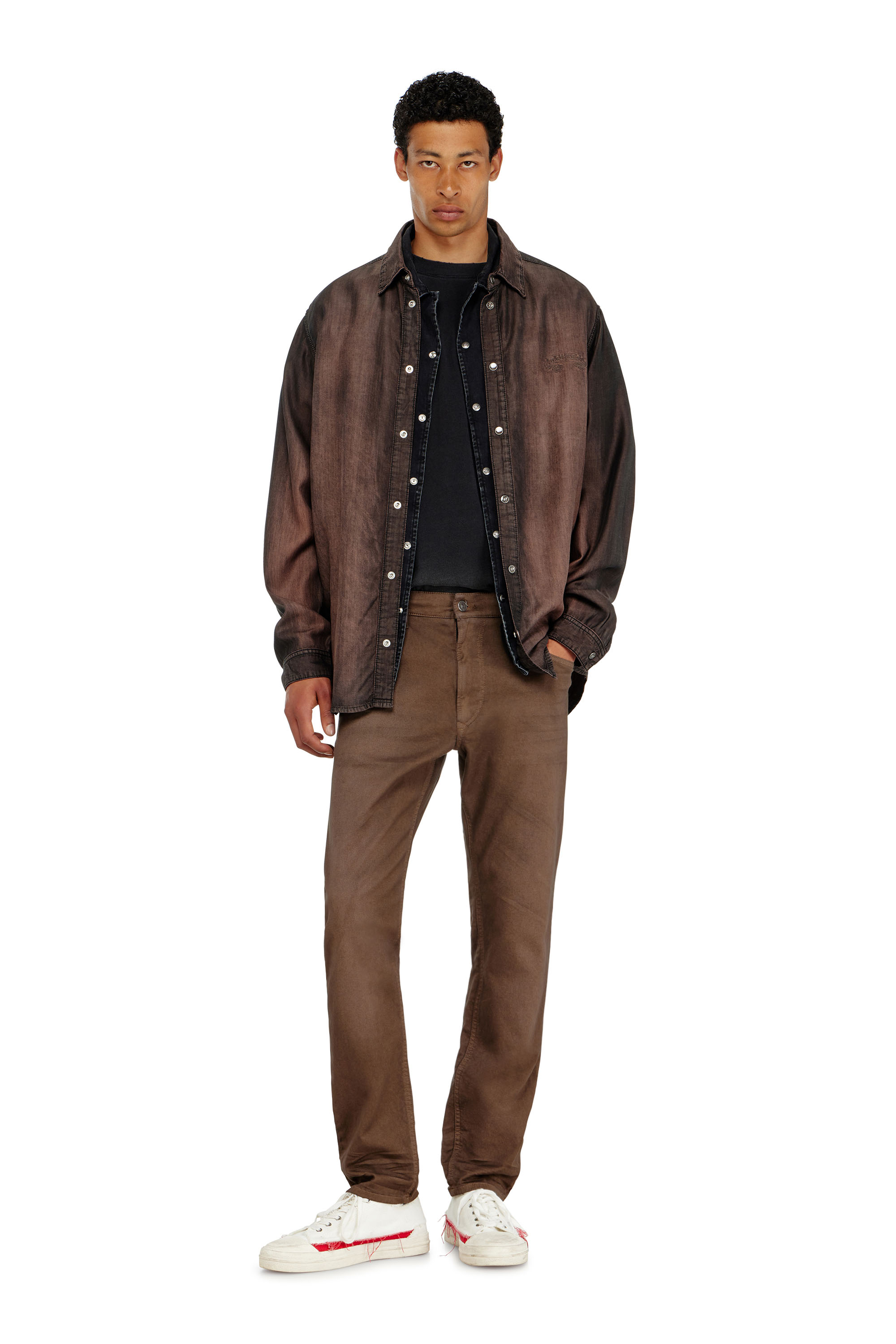 Diesel - Man's Regular 2032 D-Krooley-BW Joggjeans&reg; 0670M, Brown - 1