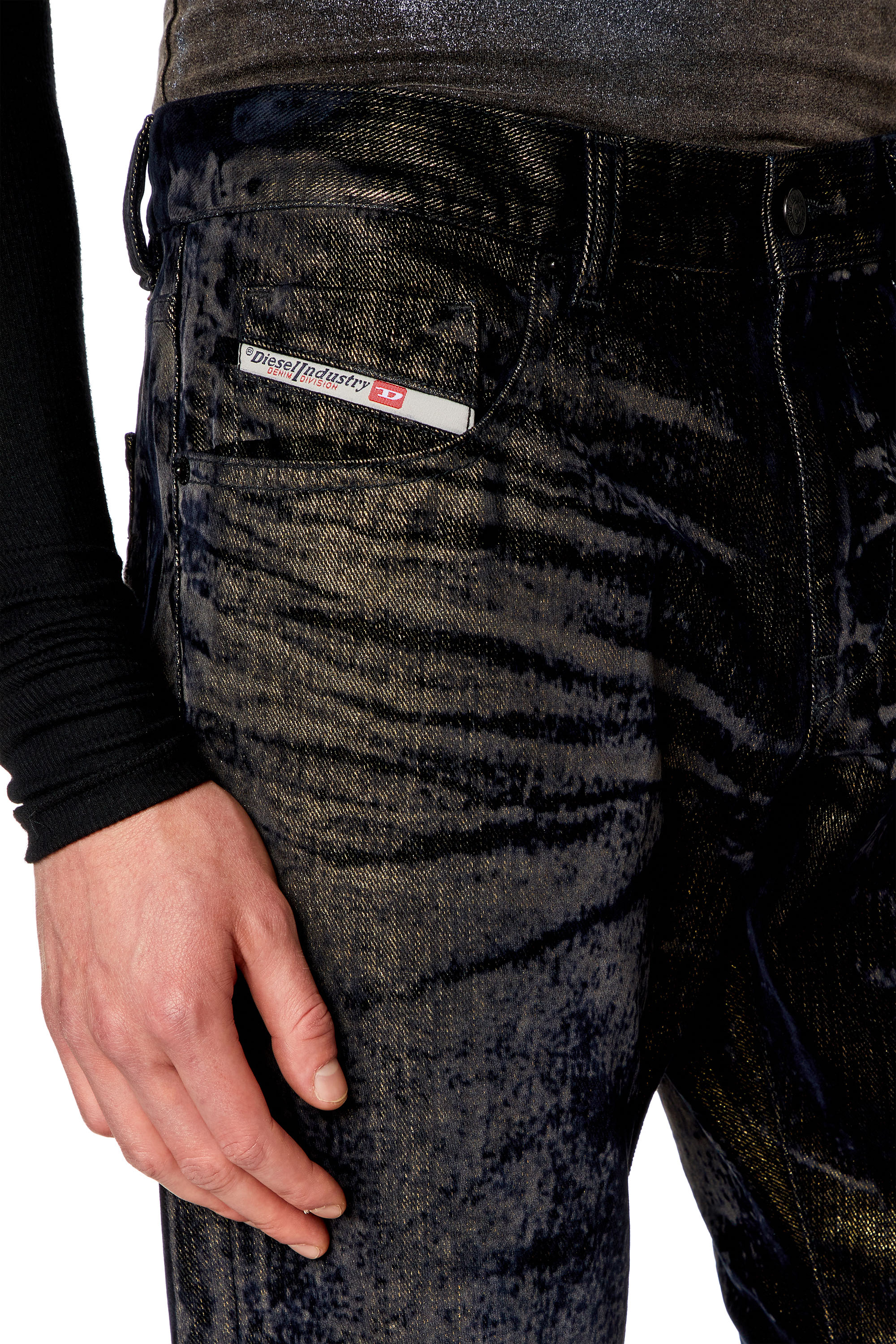 Diesel - Slim Jeans 2019 D-Strukt 09I49, Black/Dark grey - Image 4