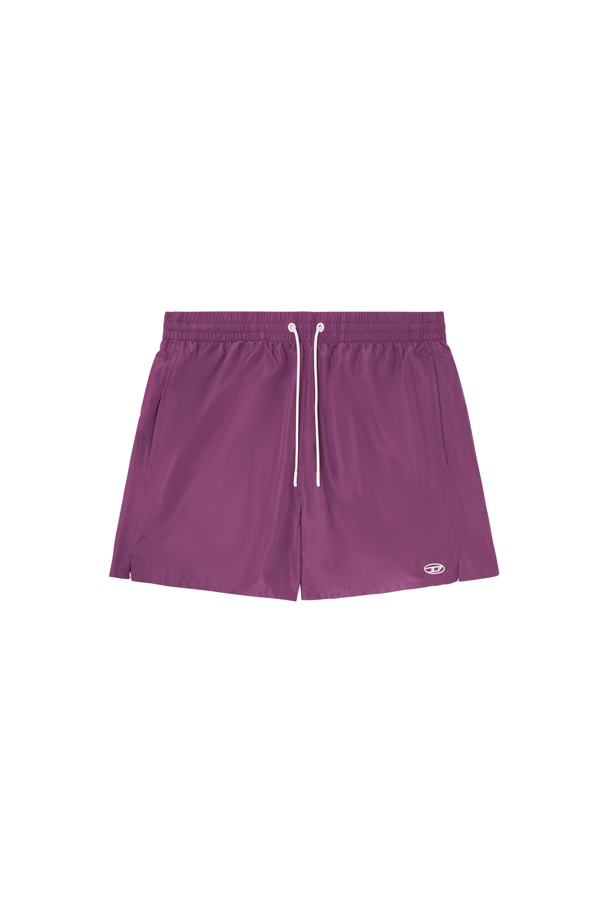 Diesel - GEORGE-41-UTLT, Man's Swim shorts with metallic Oval D logo in Violet - 4